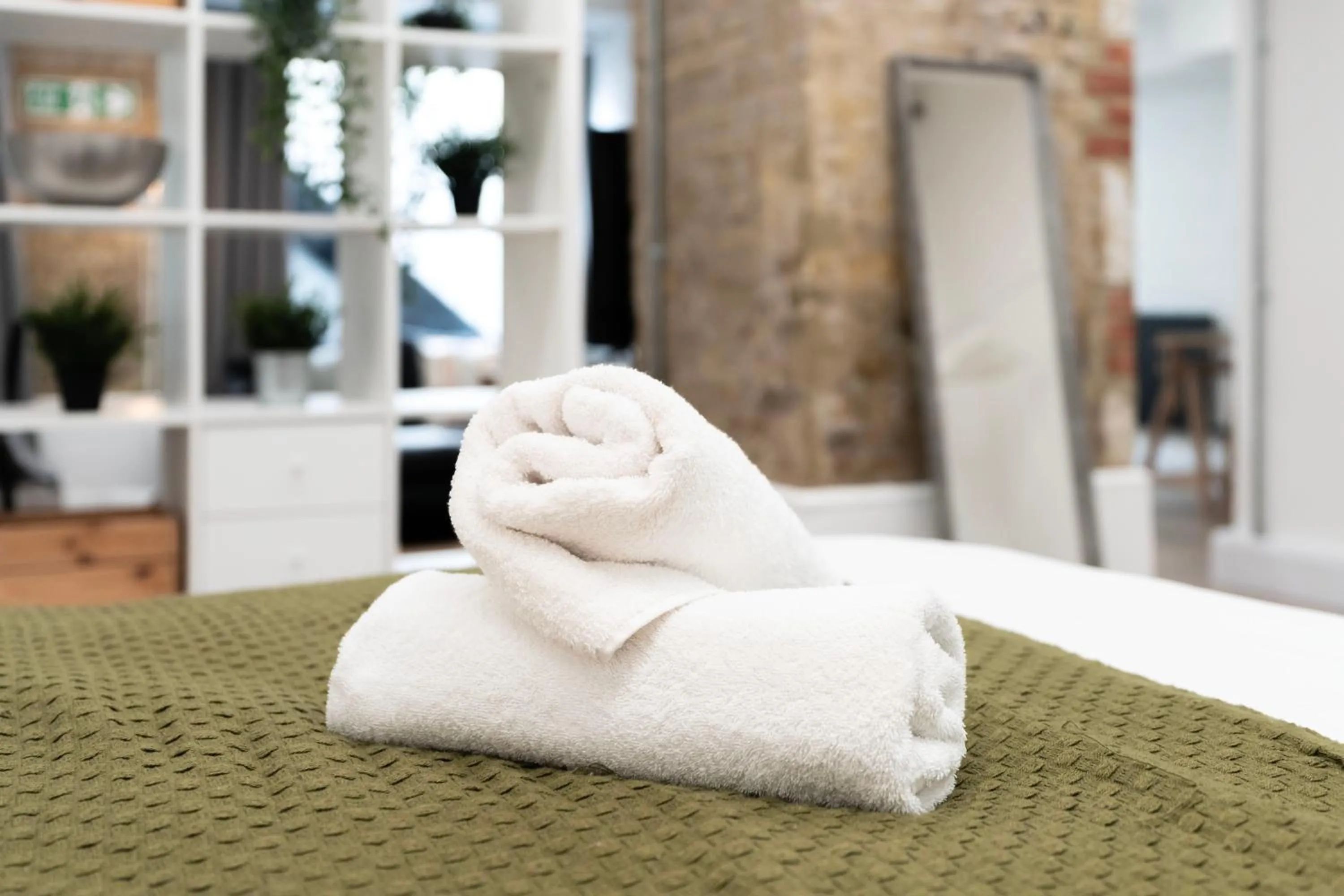 towels, Bed in Shoreditch Apartments by DC London Rooms