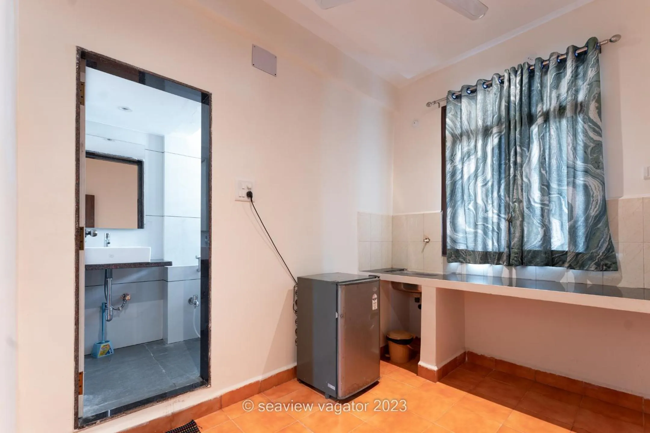 Kitchen or kitchenette in Sea View Holiday Vagator