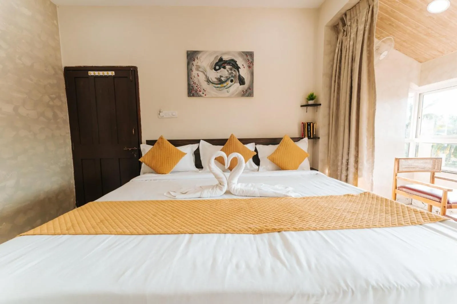 Bedroom, Bed in Sea View Holiday Vagator