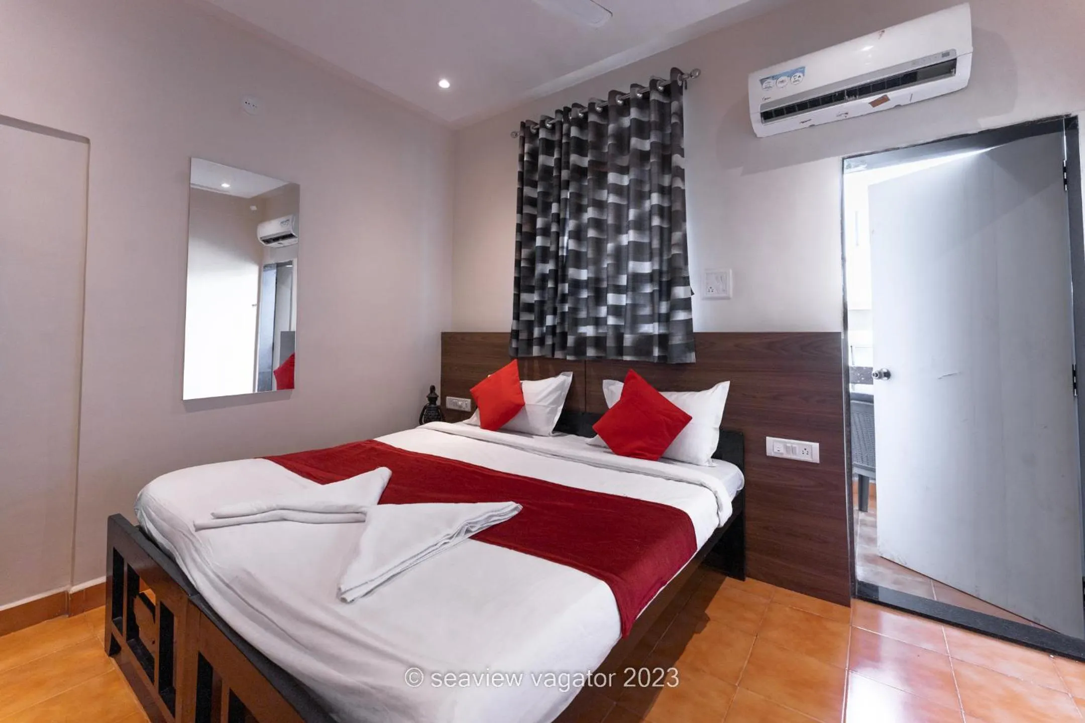 Bed in Sea View Holiday Vagator