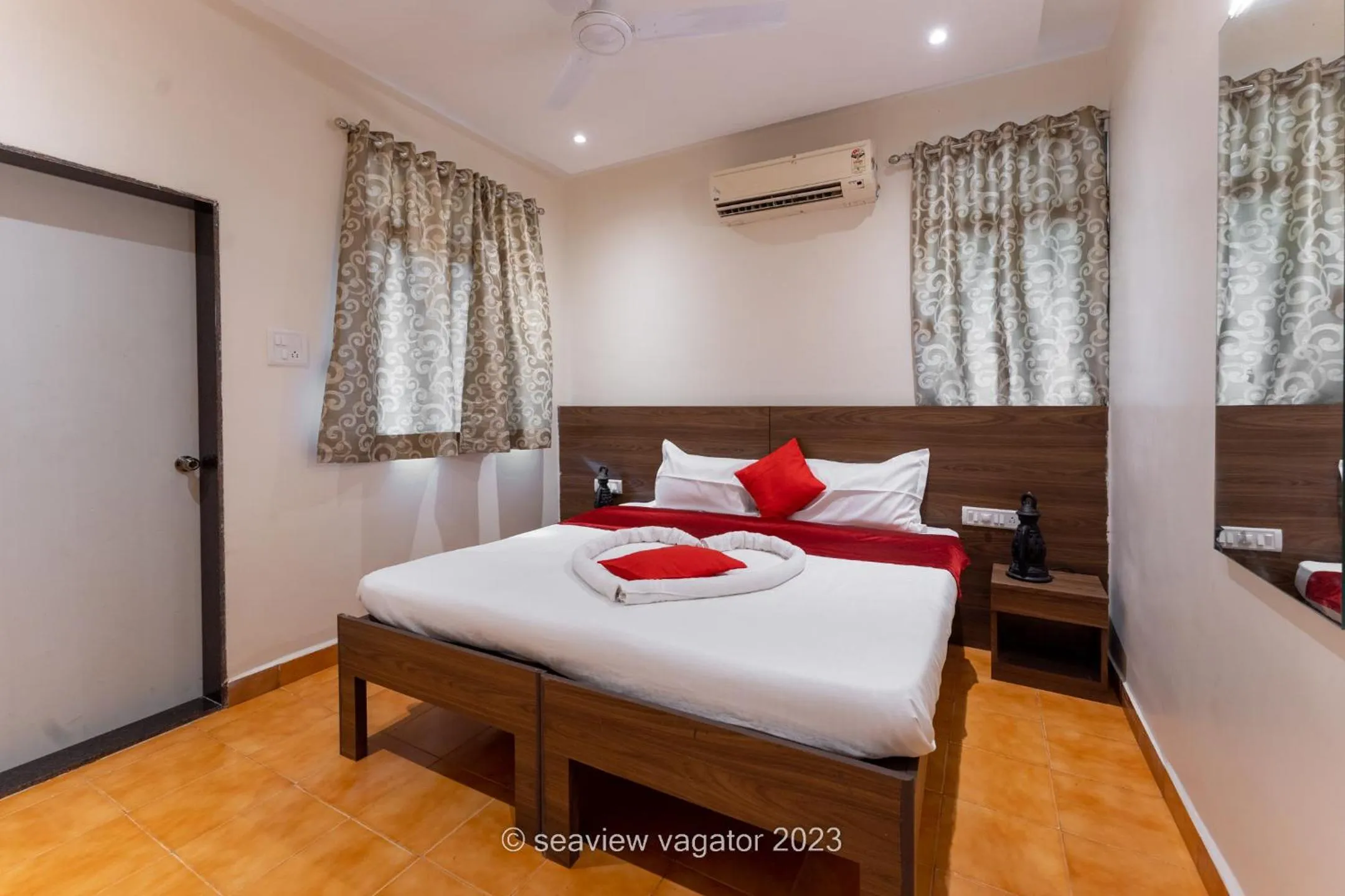 Bed in Sea View Holiday Vagator