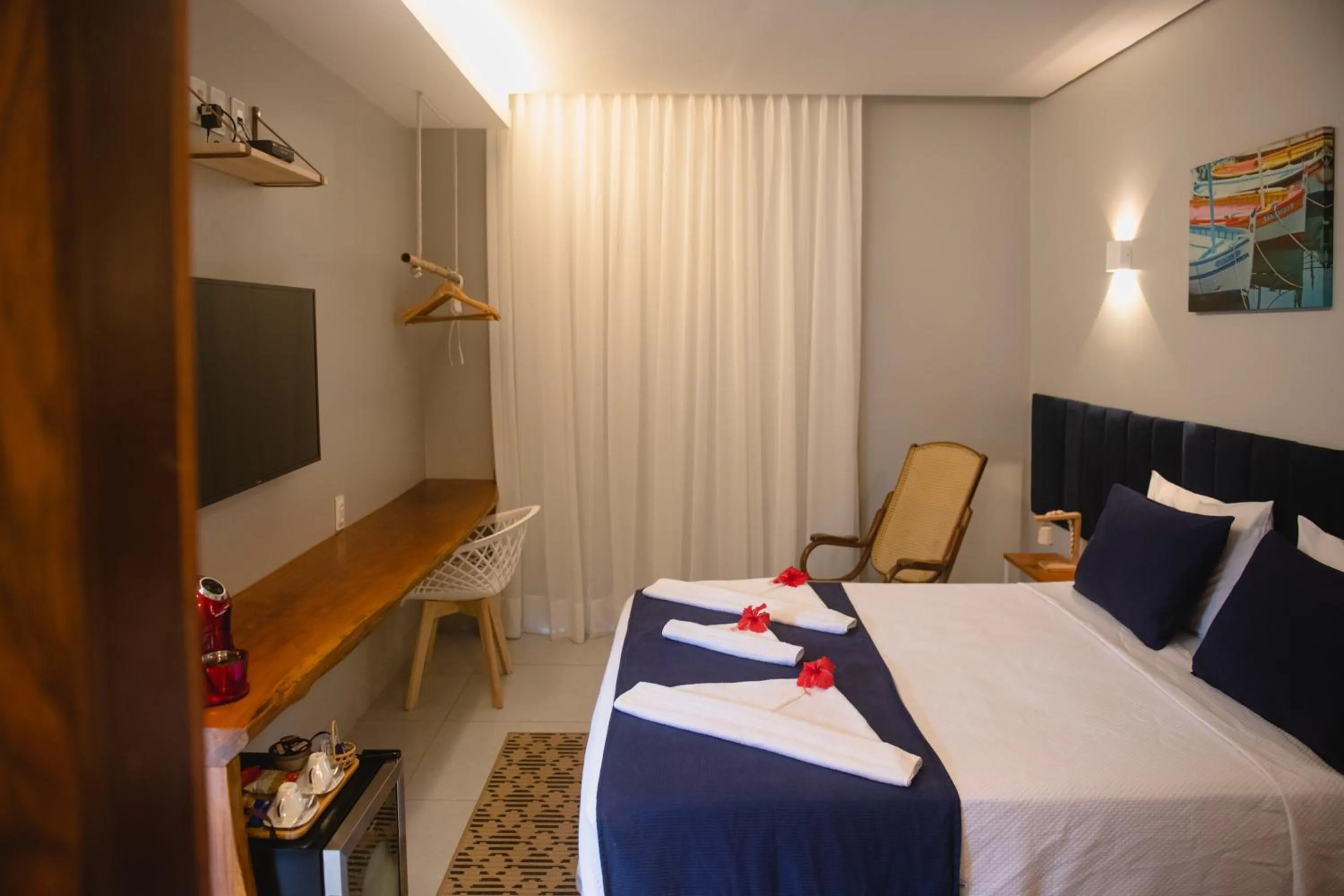 Bed in Pousada da Mana