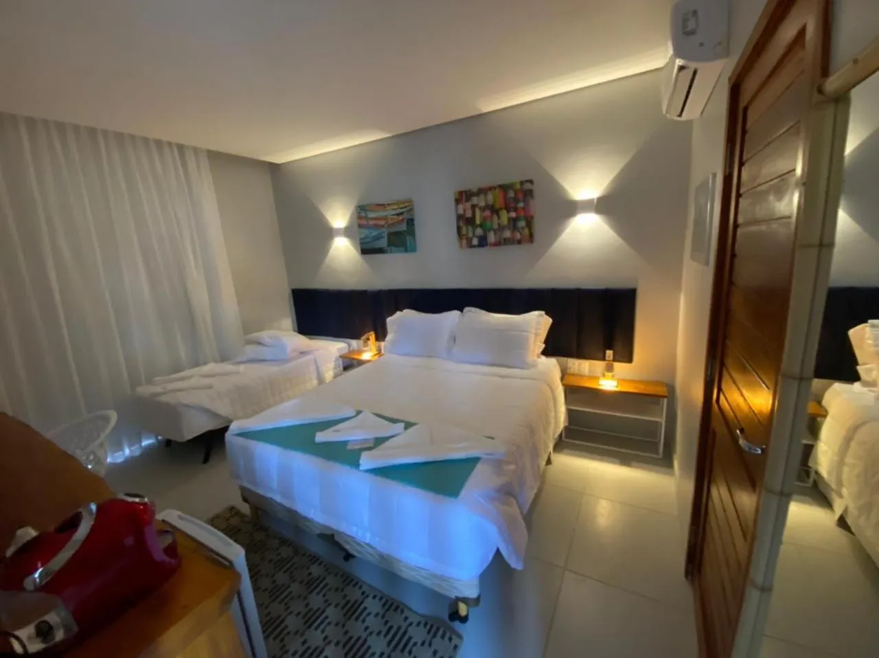 Bed in Pousada da Mana