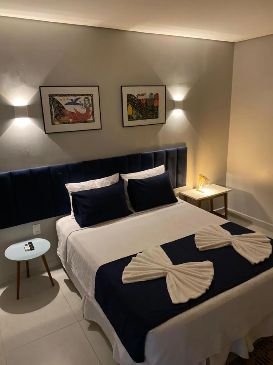 Bed in Pousada da Mana