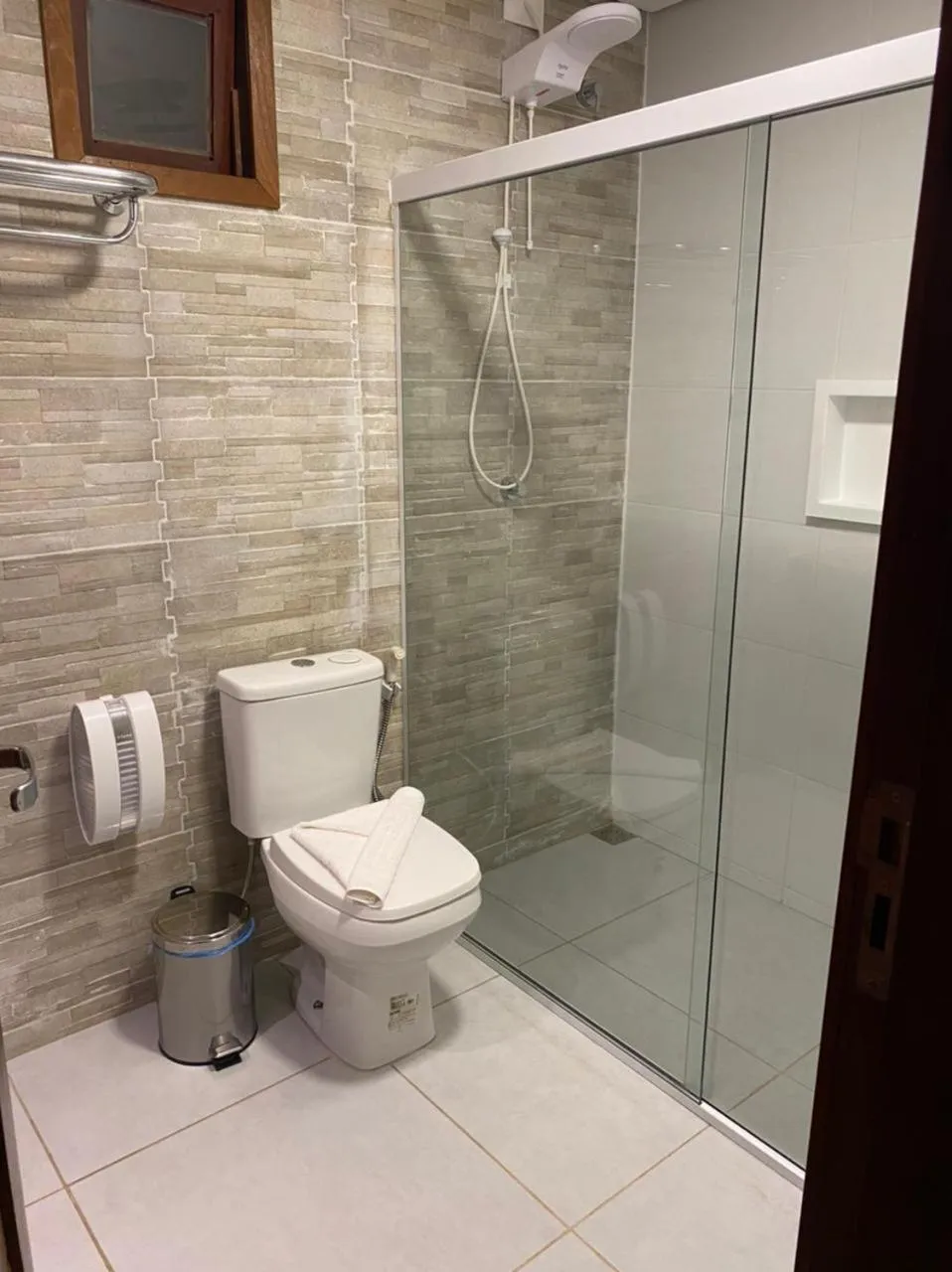 Shower in Pousada da Mana