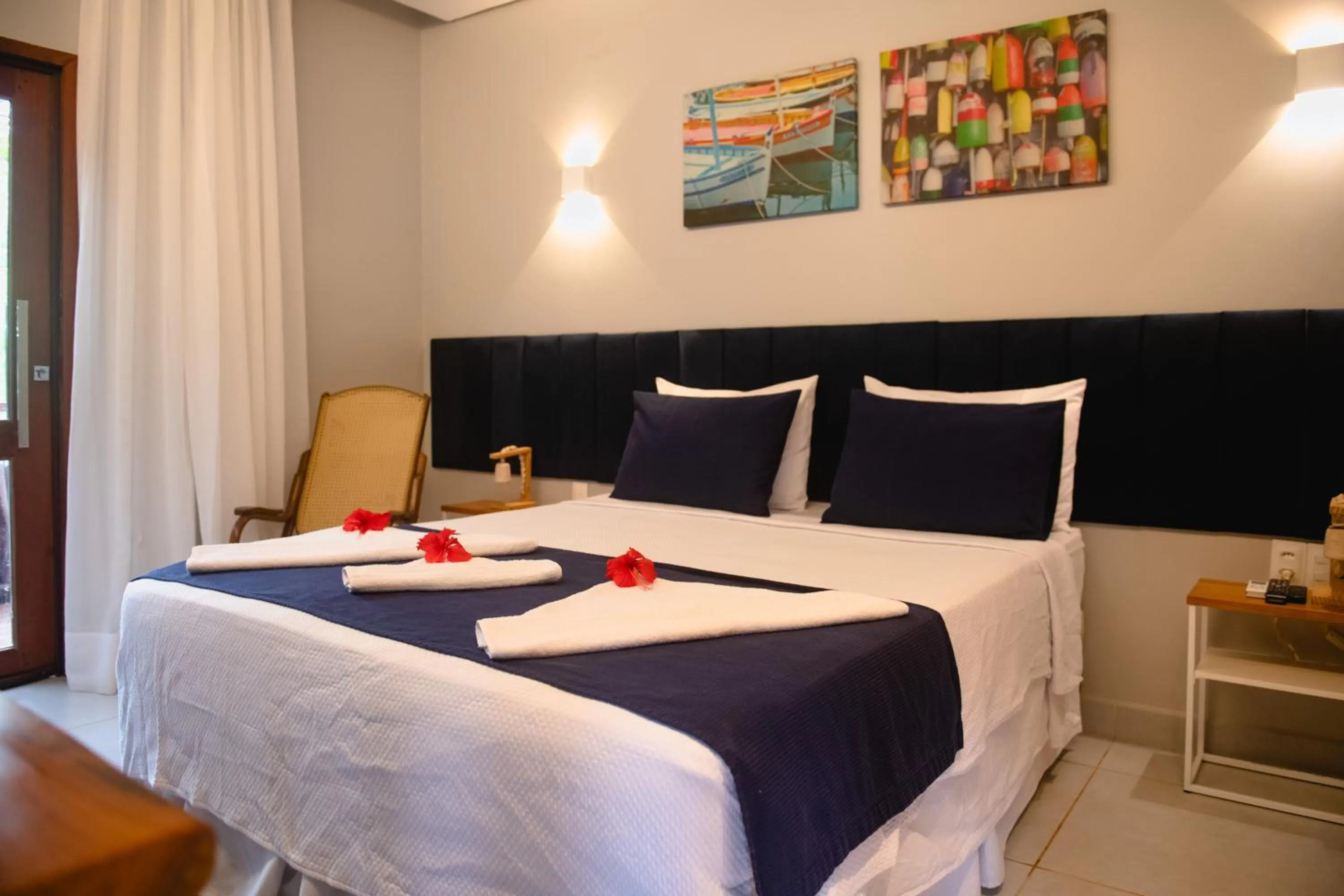 Bed in Pousada da Mana