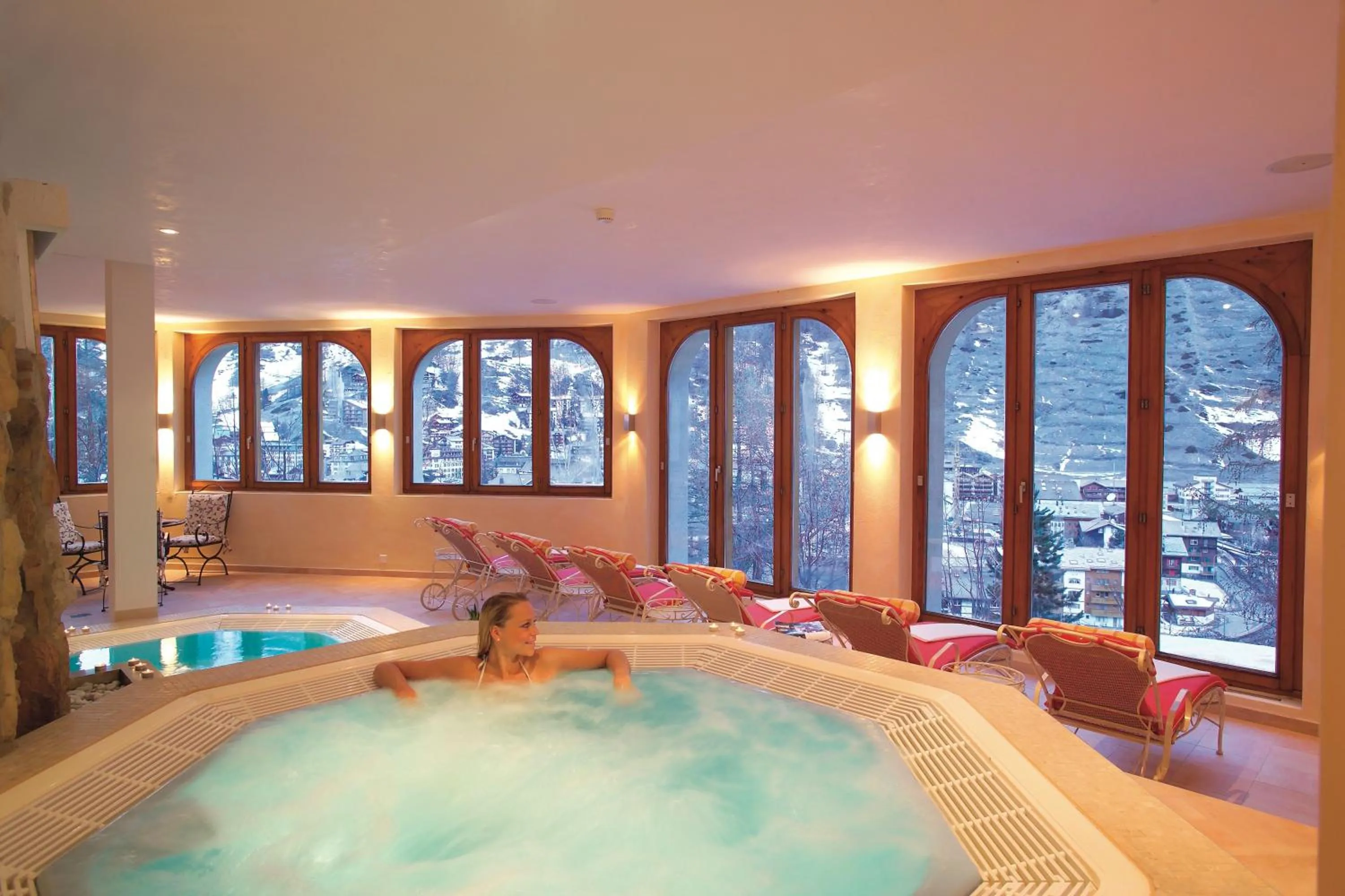 Steam room in Petit Chalet by Schönegg