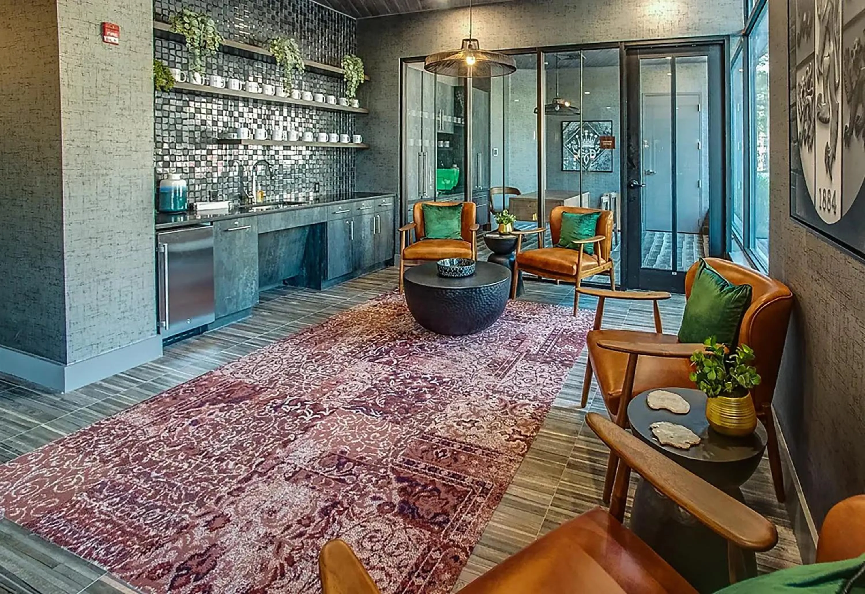 Communal lounge/ TV room in Luxury Furnished Apartments by Hyatus Downtown at Yale