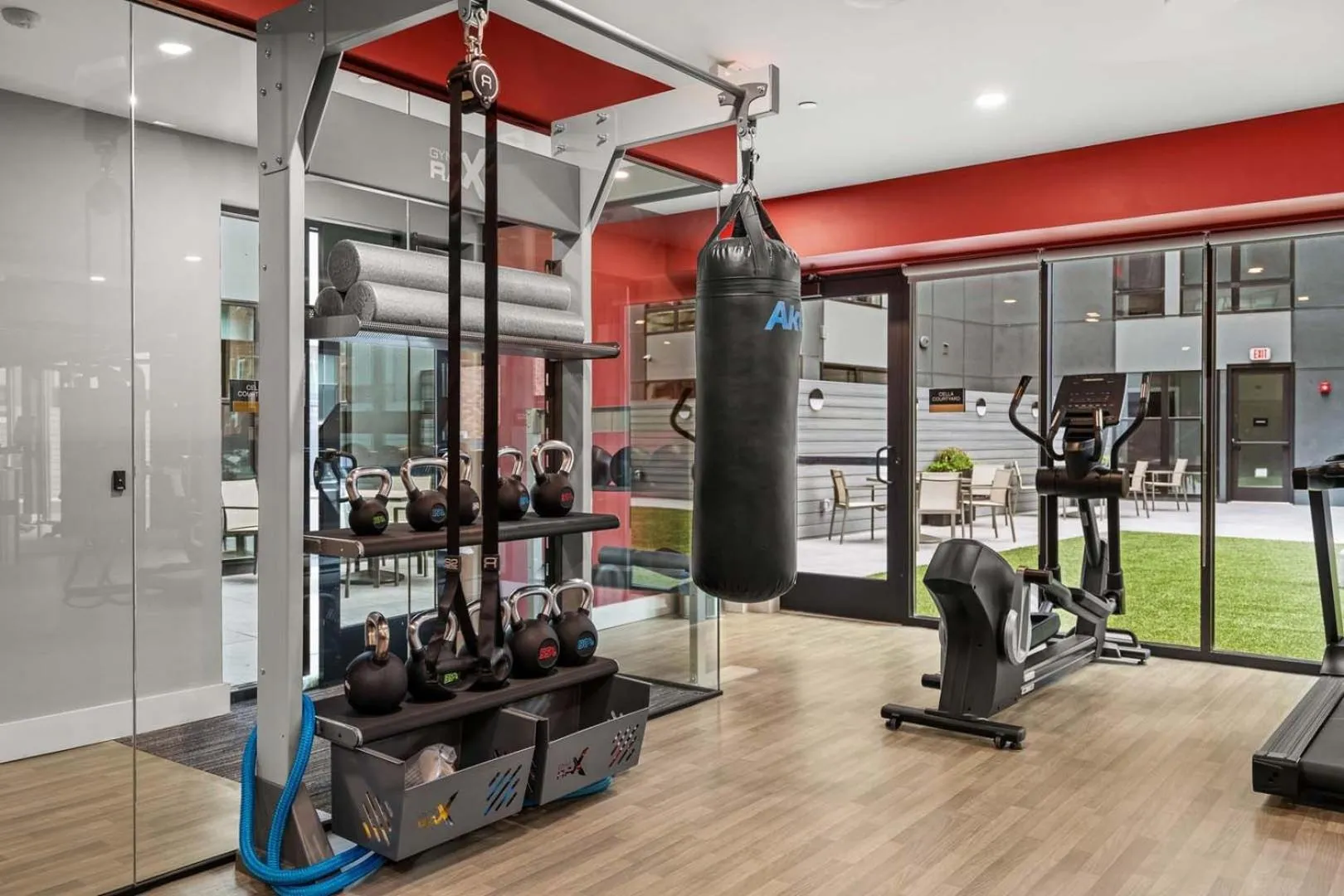 Fitness centre/facilities in Luxury Furnished Apartments by Hyatus Downtown at Yale