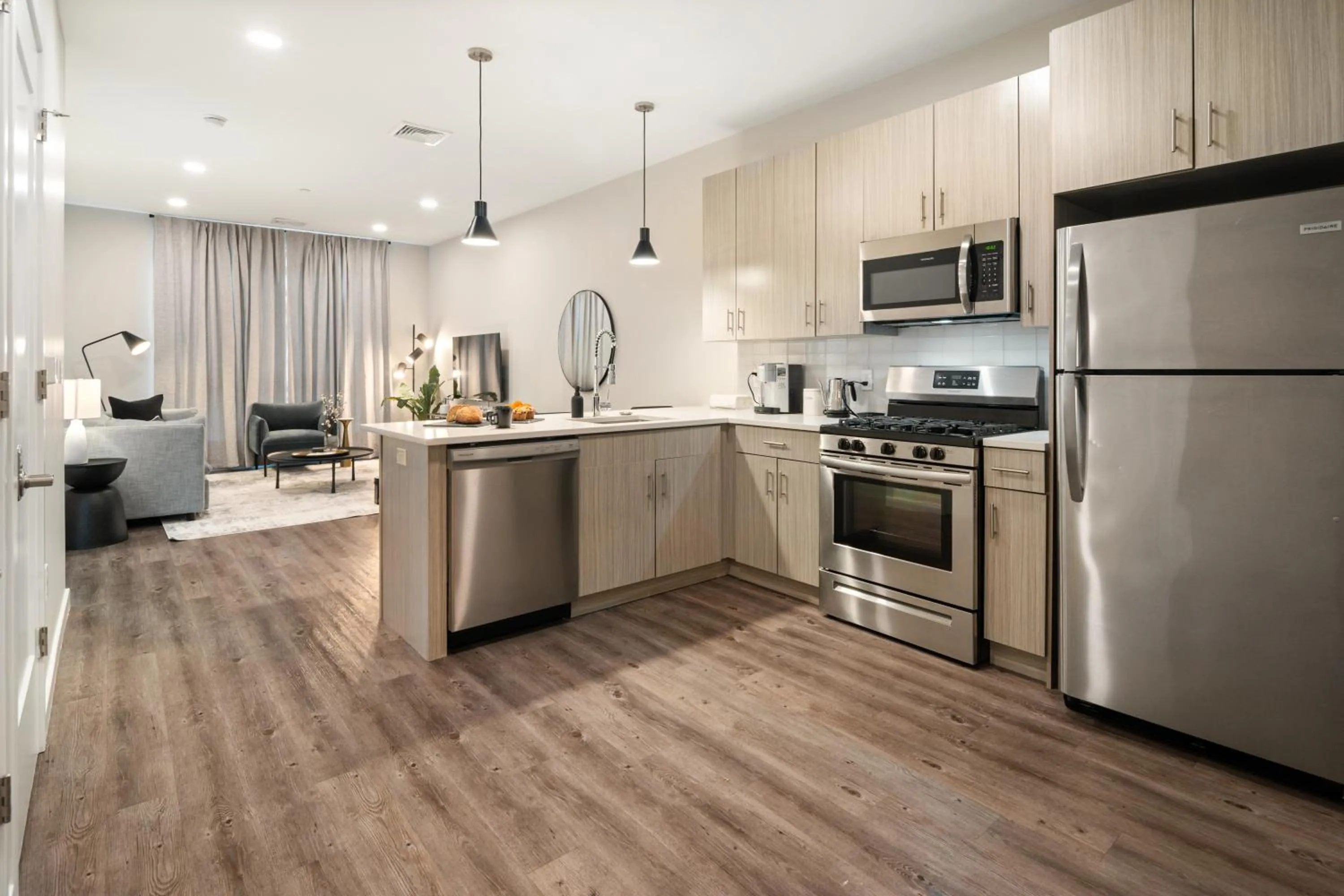 kitchen in Luxury Furnished Apartments by Hyatus Downtown at Yale