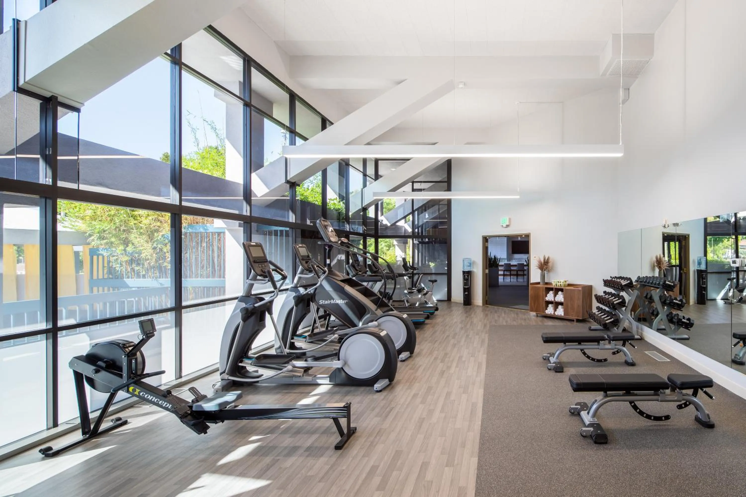 Fitness centre/facilities in The Domain Hotel