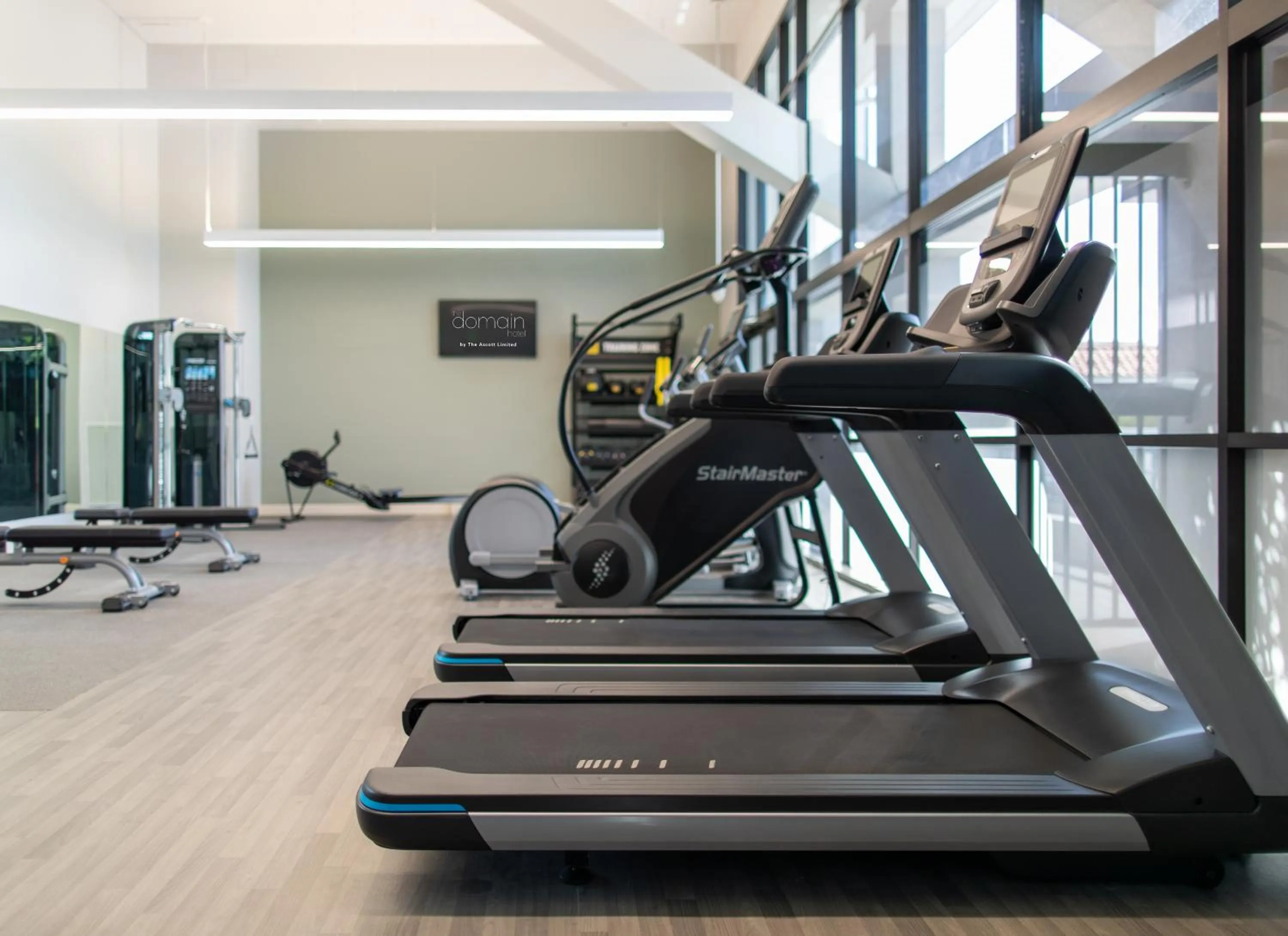 Fitness centre/facilities in The Domain Hotel