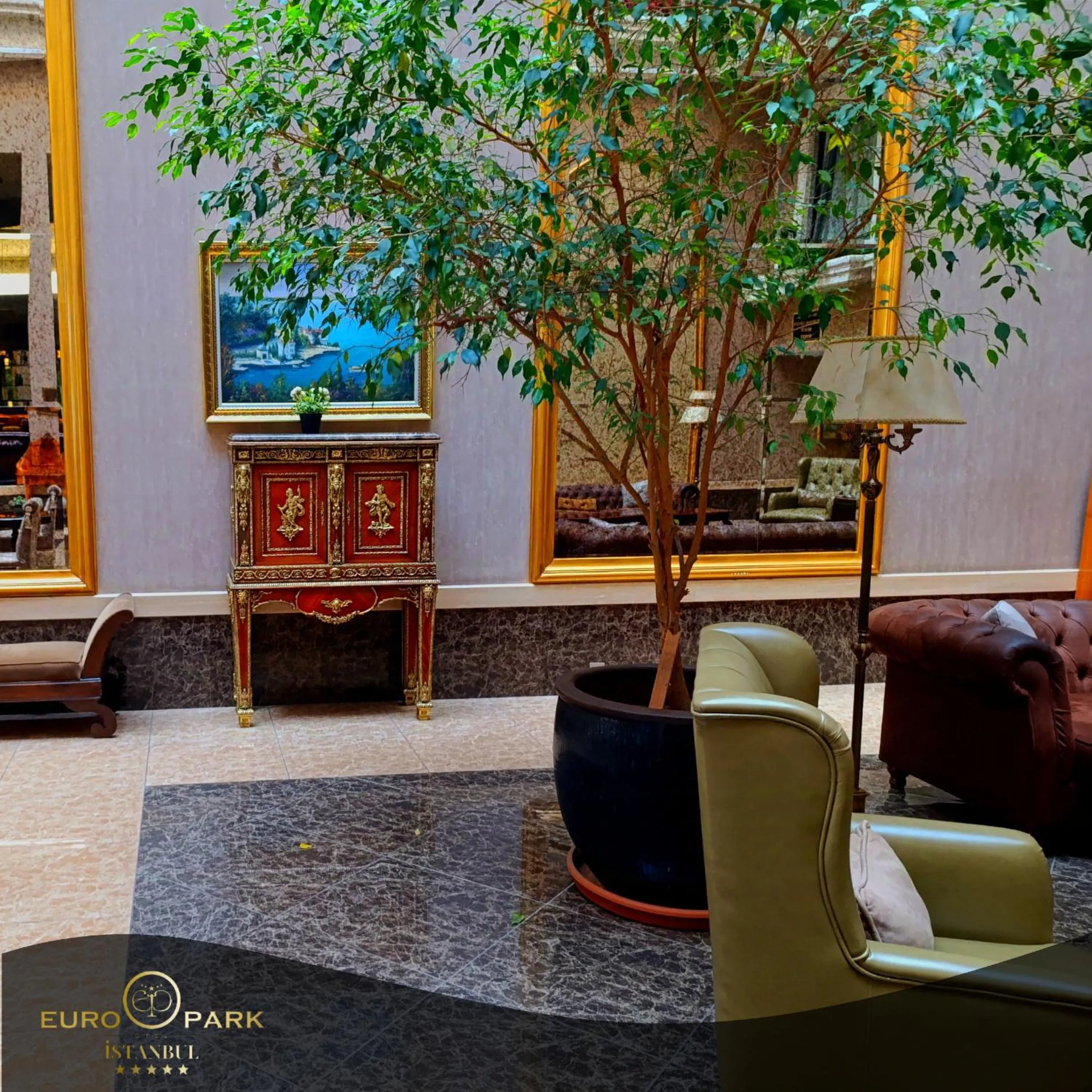 Lobby or reception in Euro Park Otel