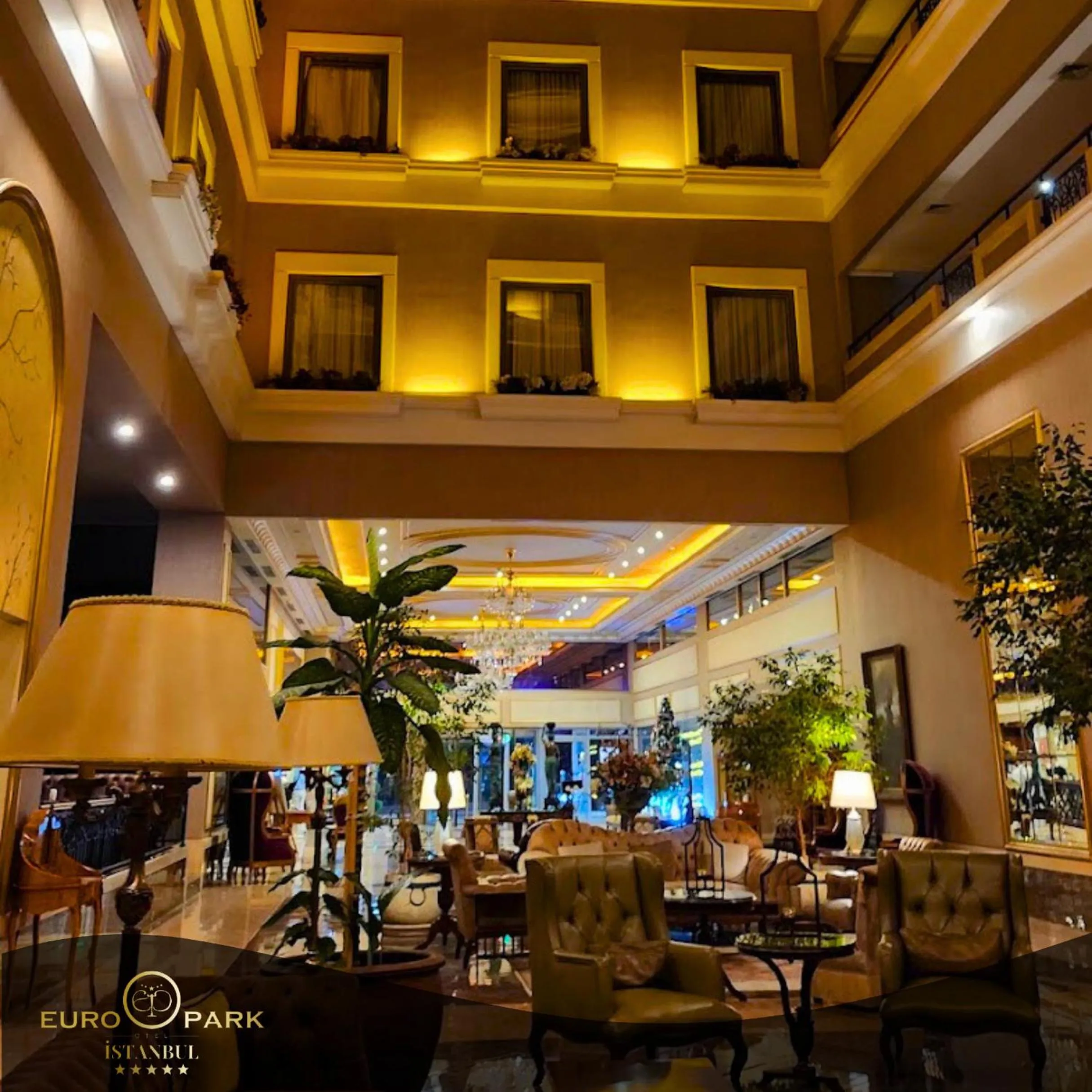 Lobby or reception in Euro Park Otel