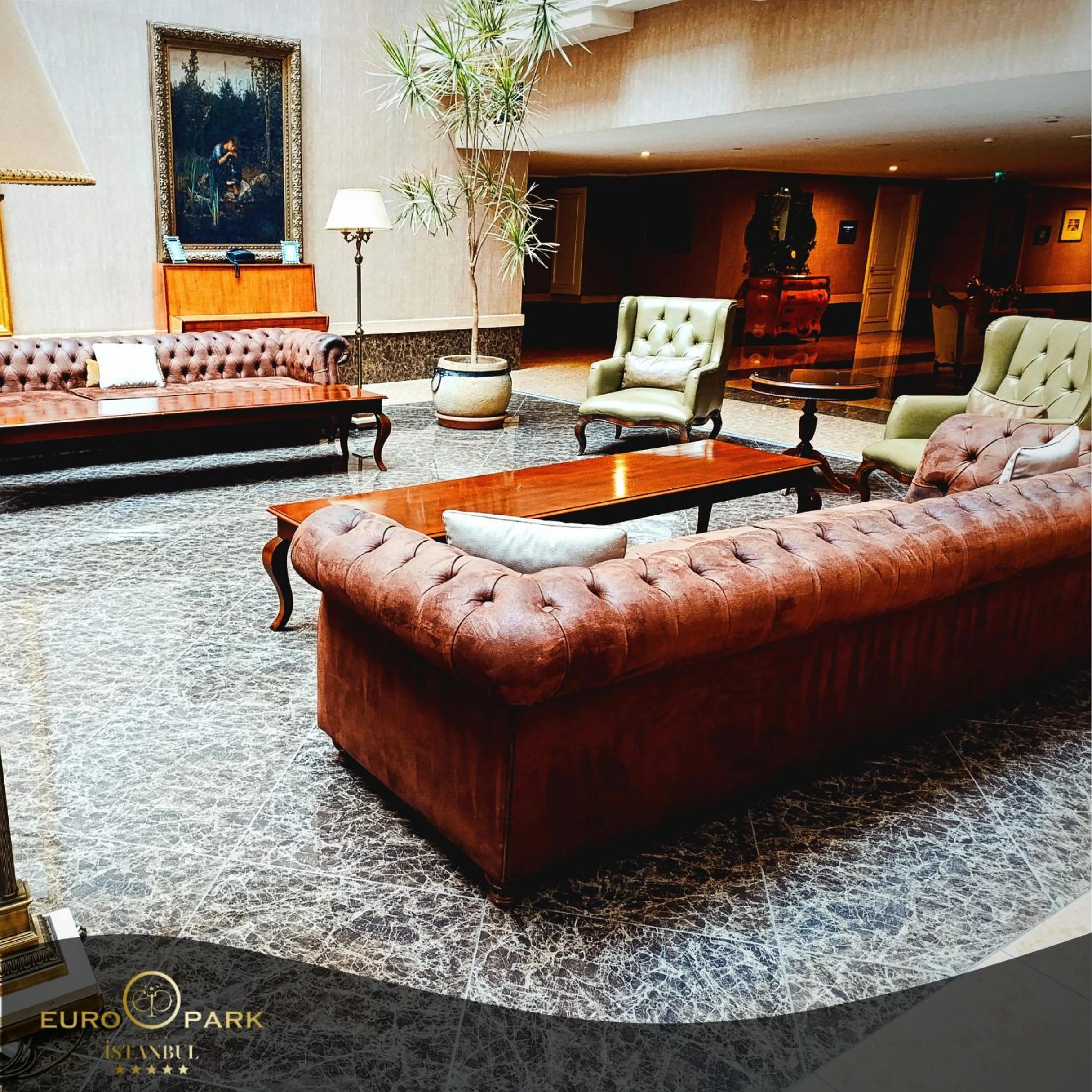 Lobby or reception in Euro Park Otel