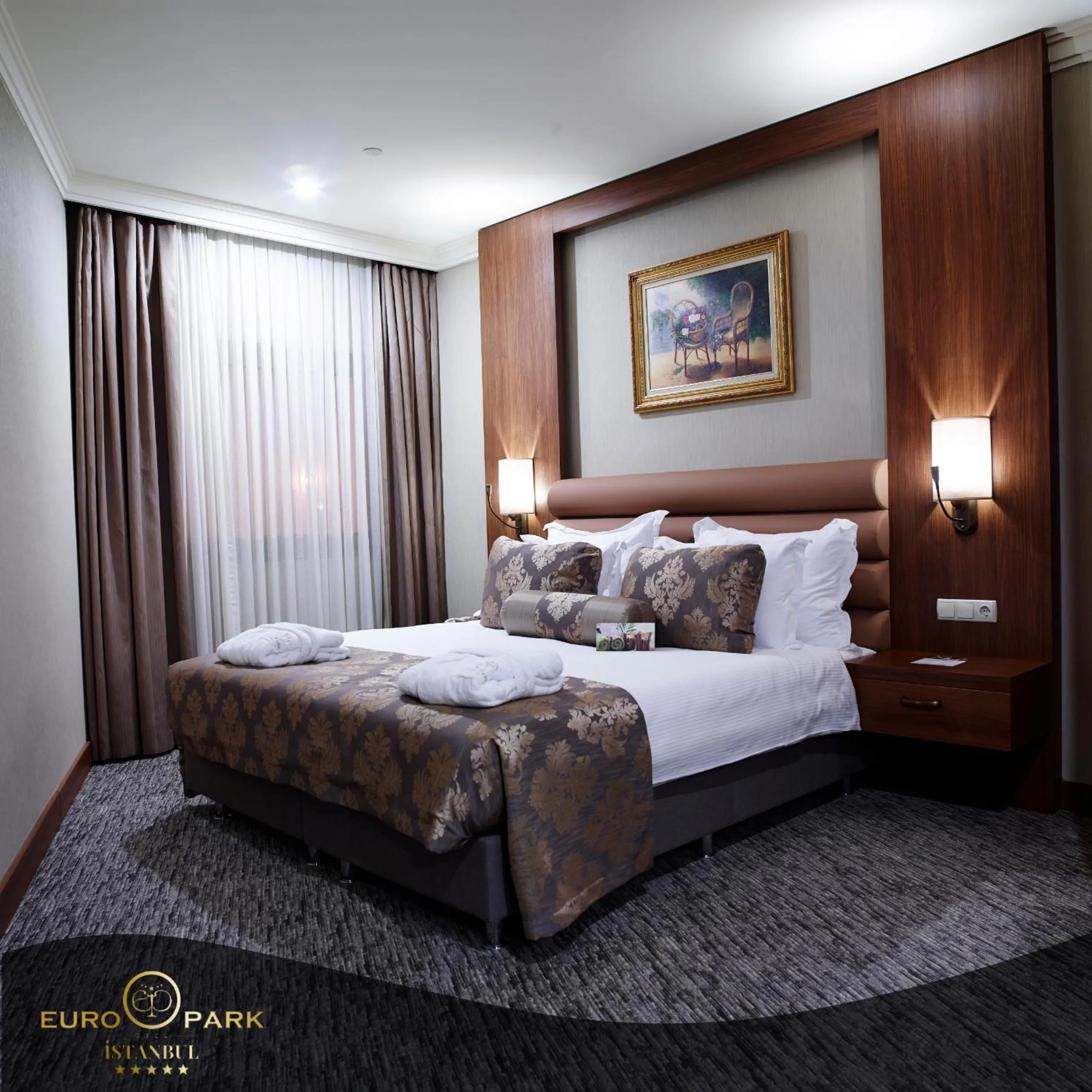 Bed in Euro Park Otel