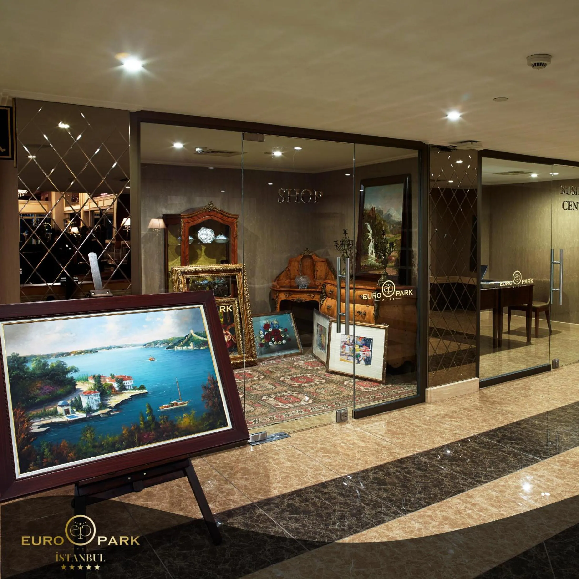 Lobby or reception in Euro Park Otel