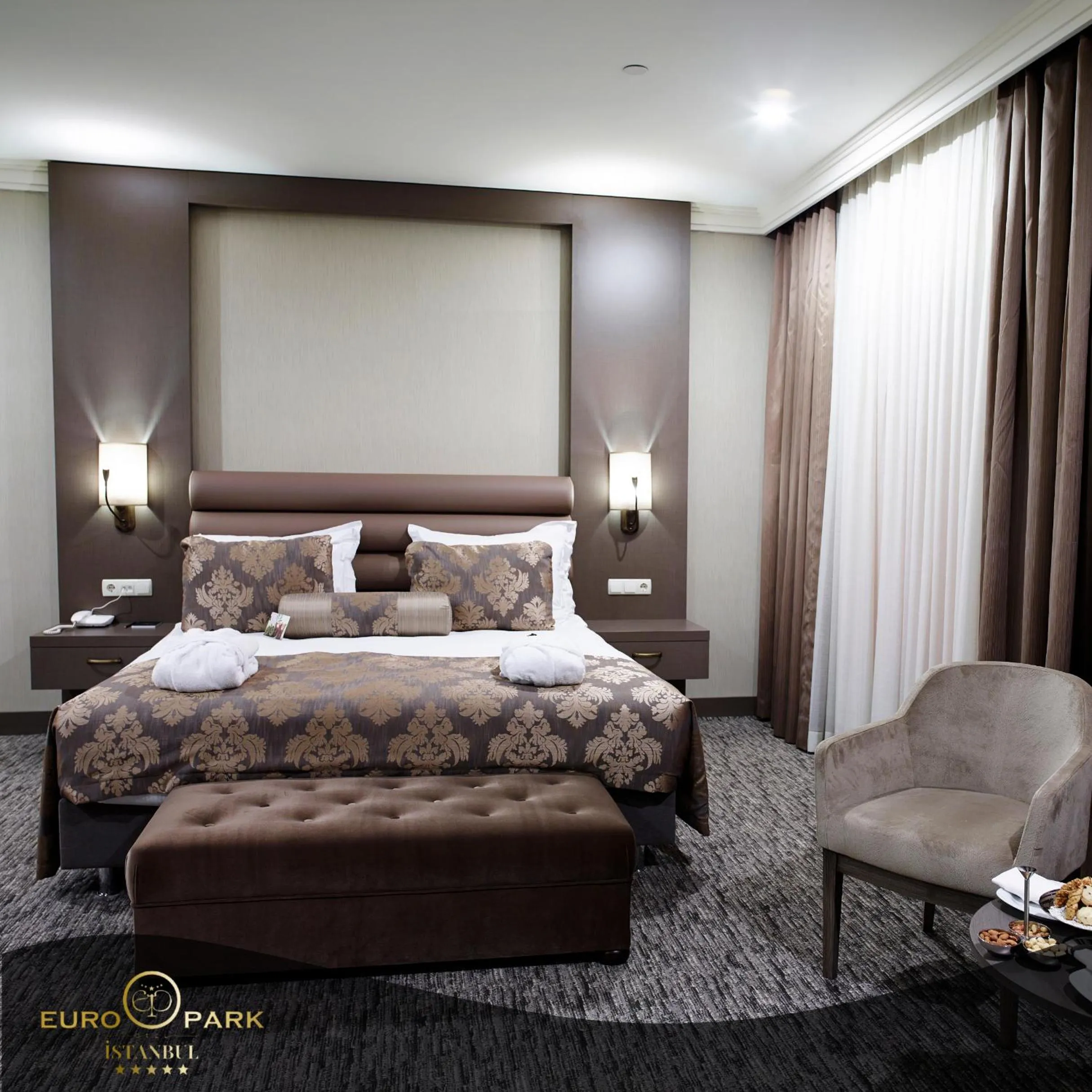 Bed in Euro Park Otel