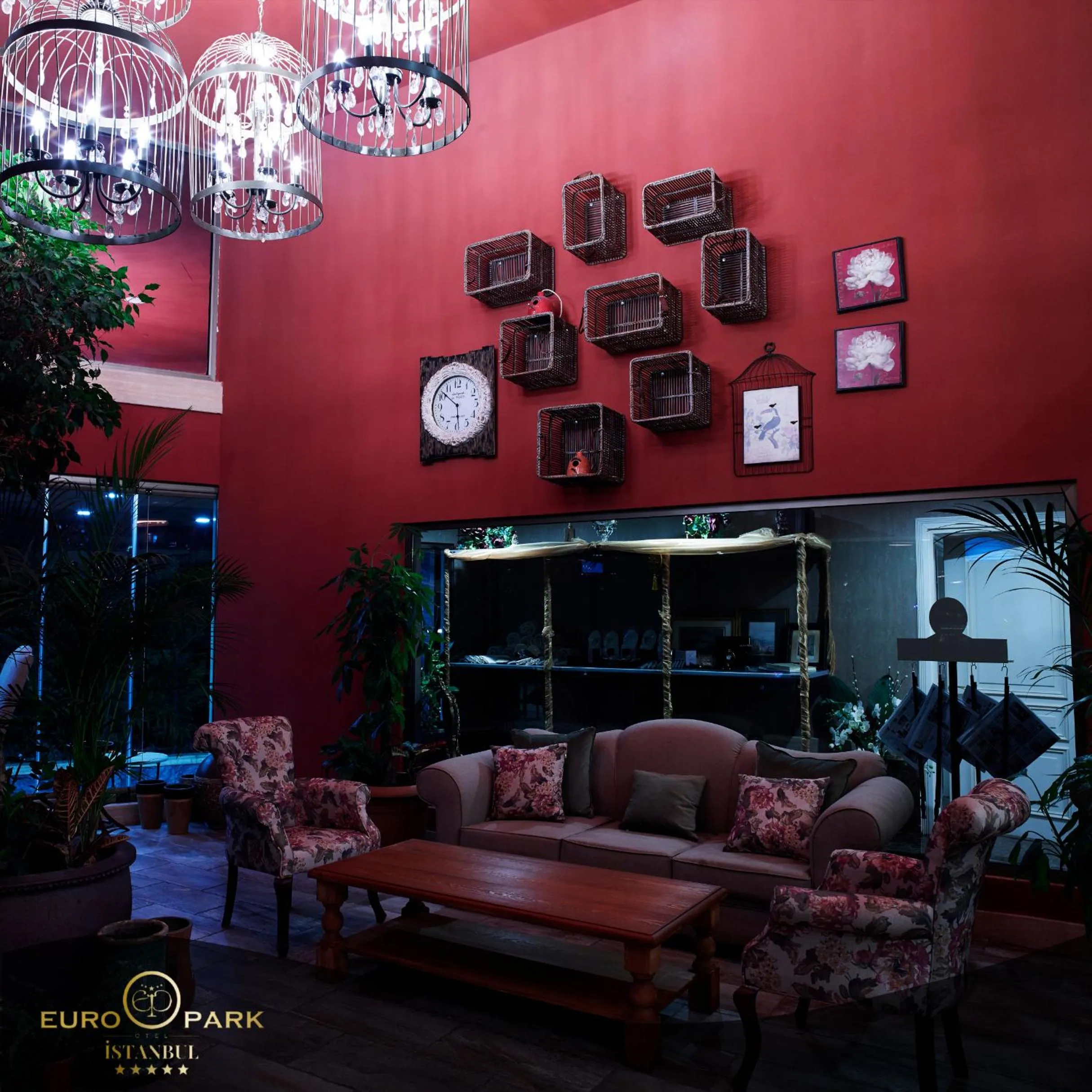 Seating area in Euro Park Otel