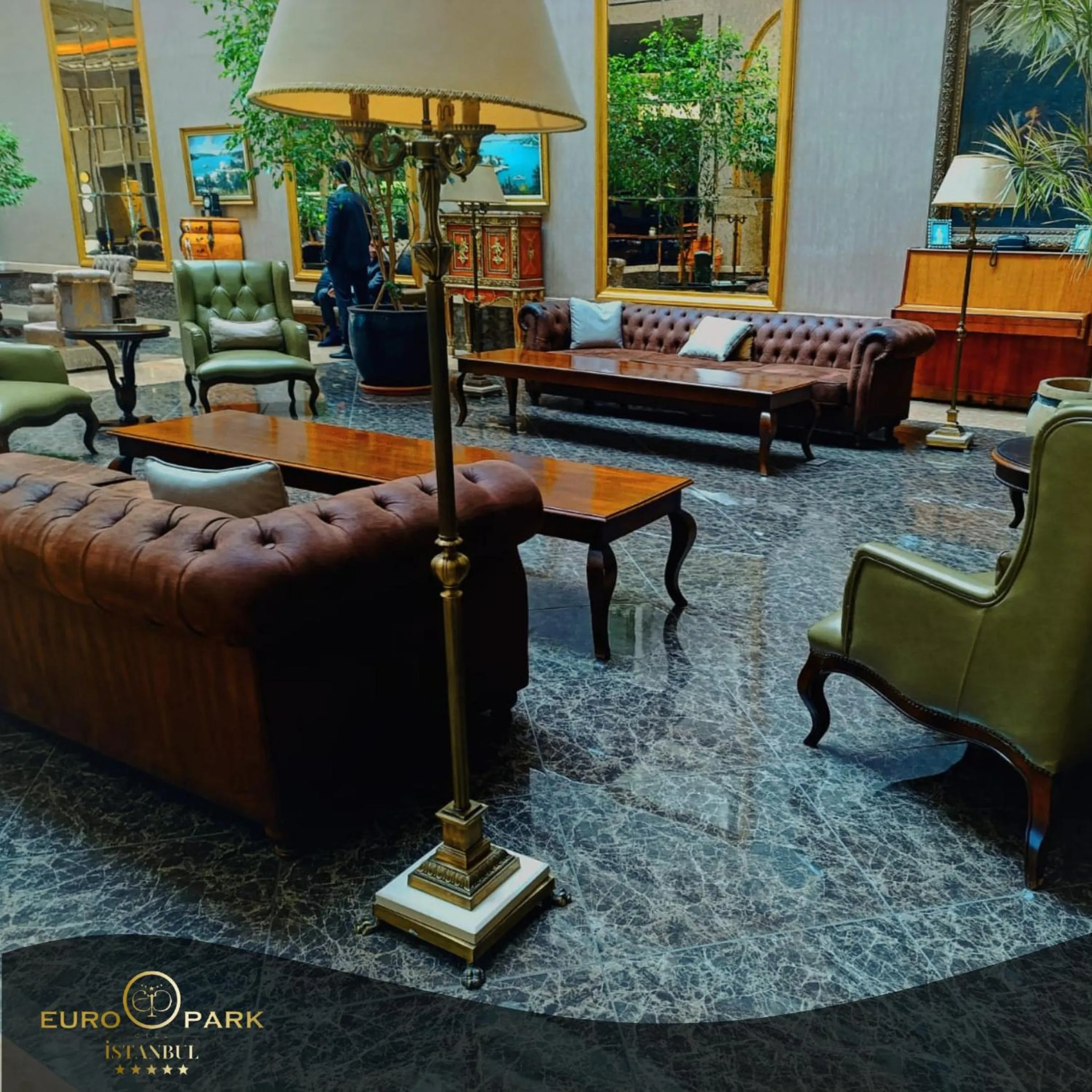 Lobby or reception in Euro Park Otel