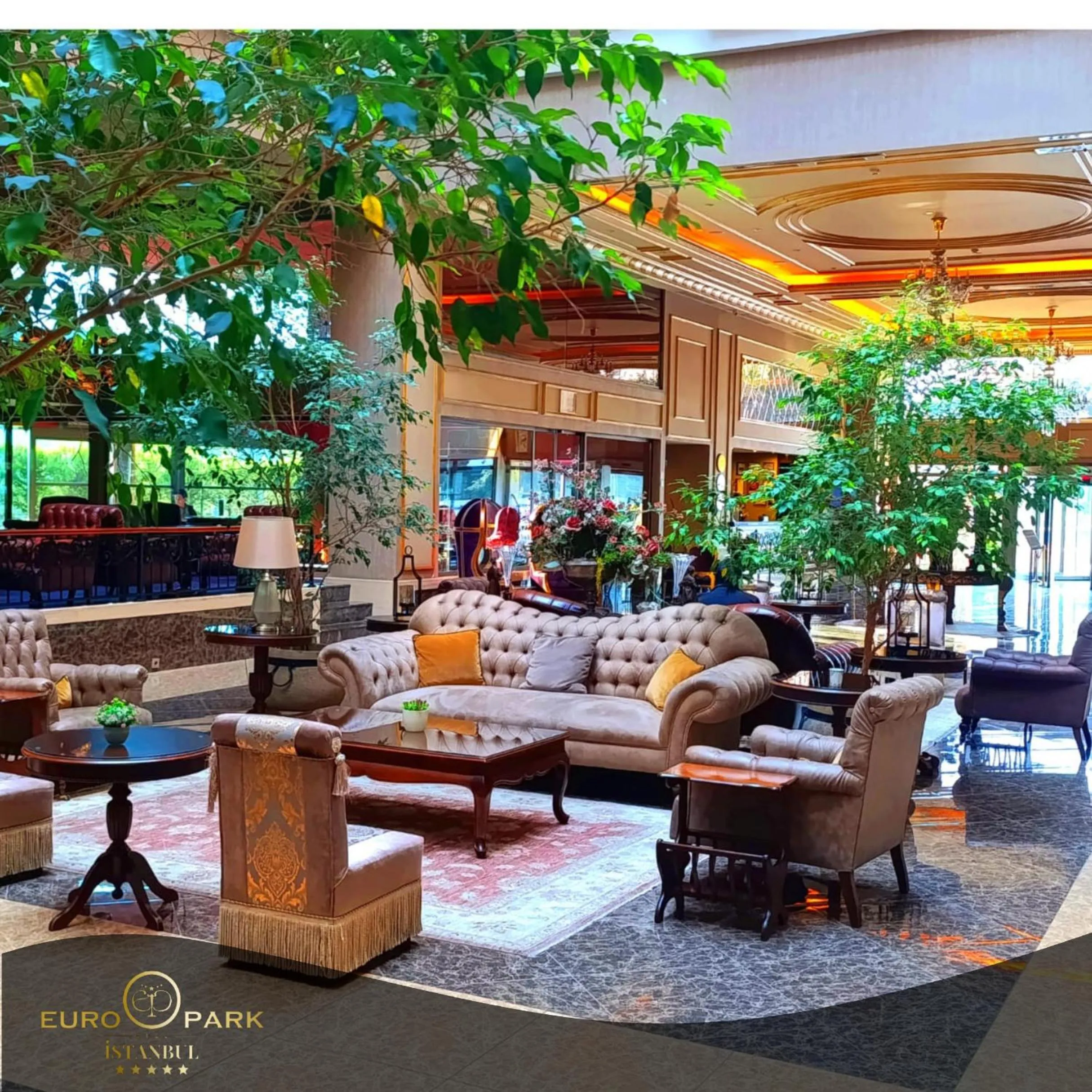 Lobby or reception in Euro Park Otel