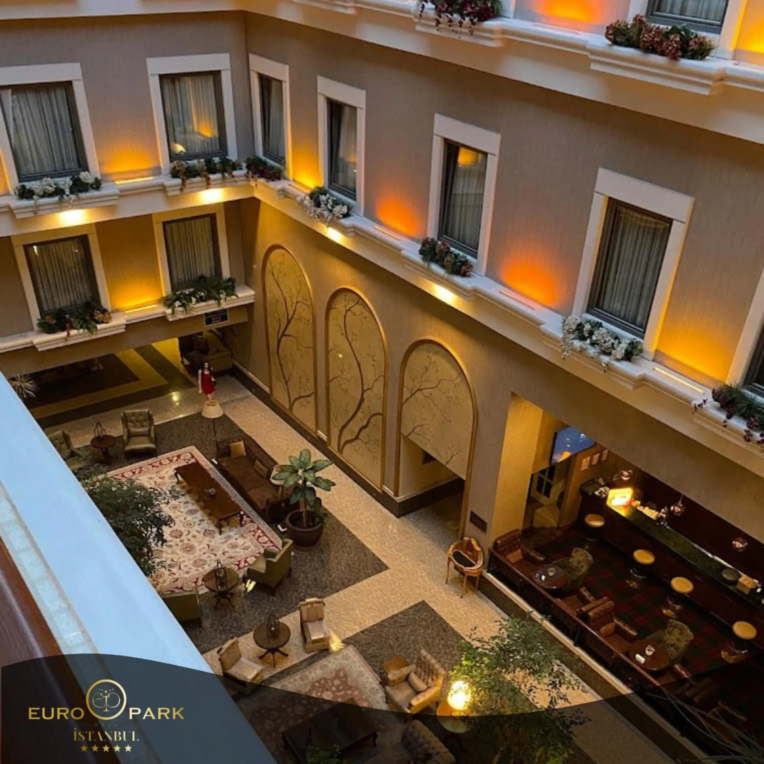 Lobby or reception in Euro Park Otel