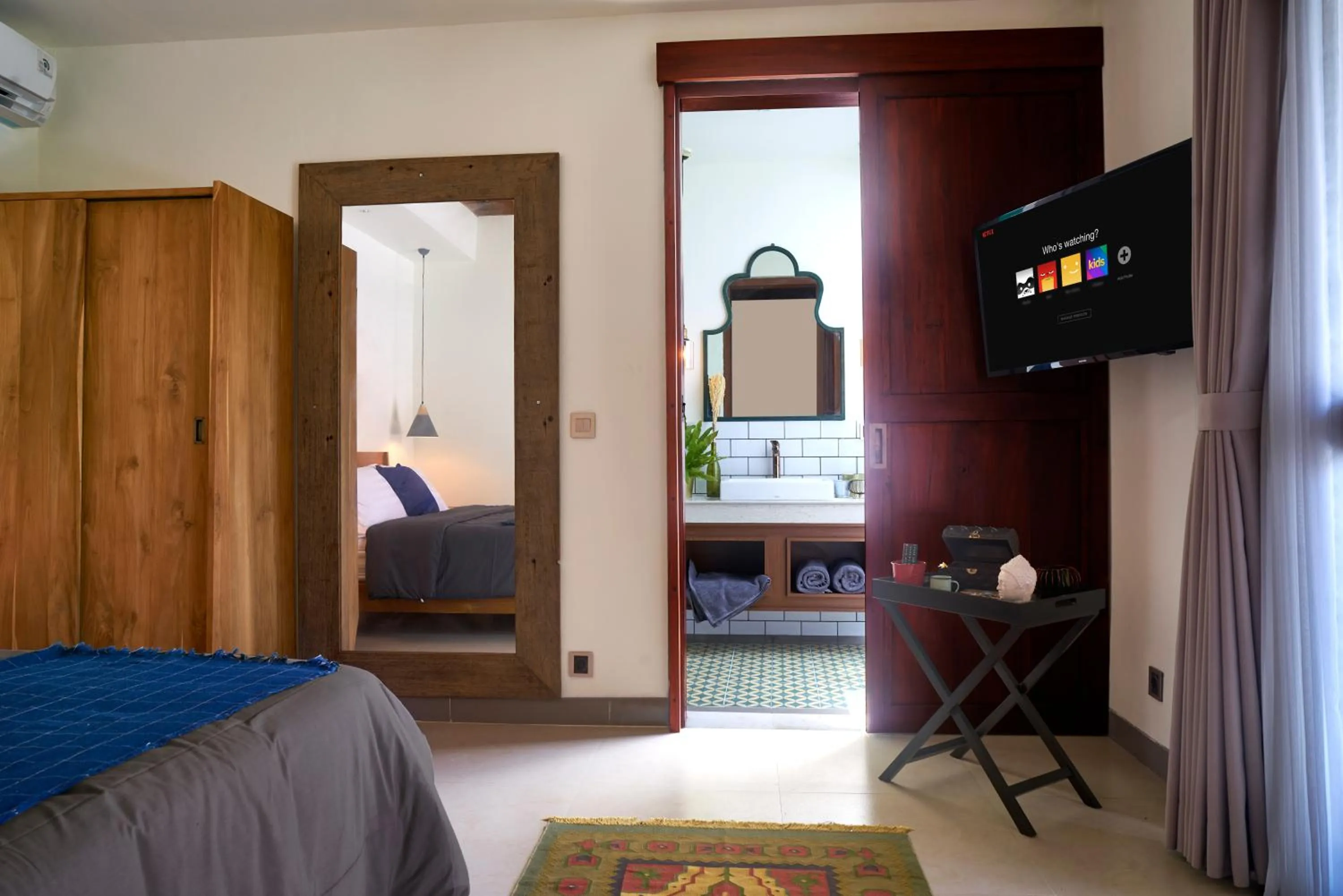 Bathroom, Bed in Villa Brabhan Seminyak