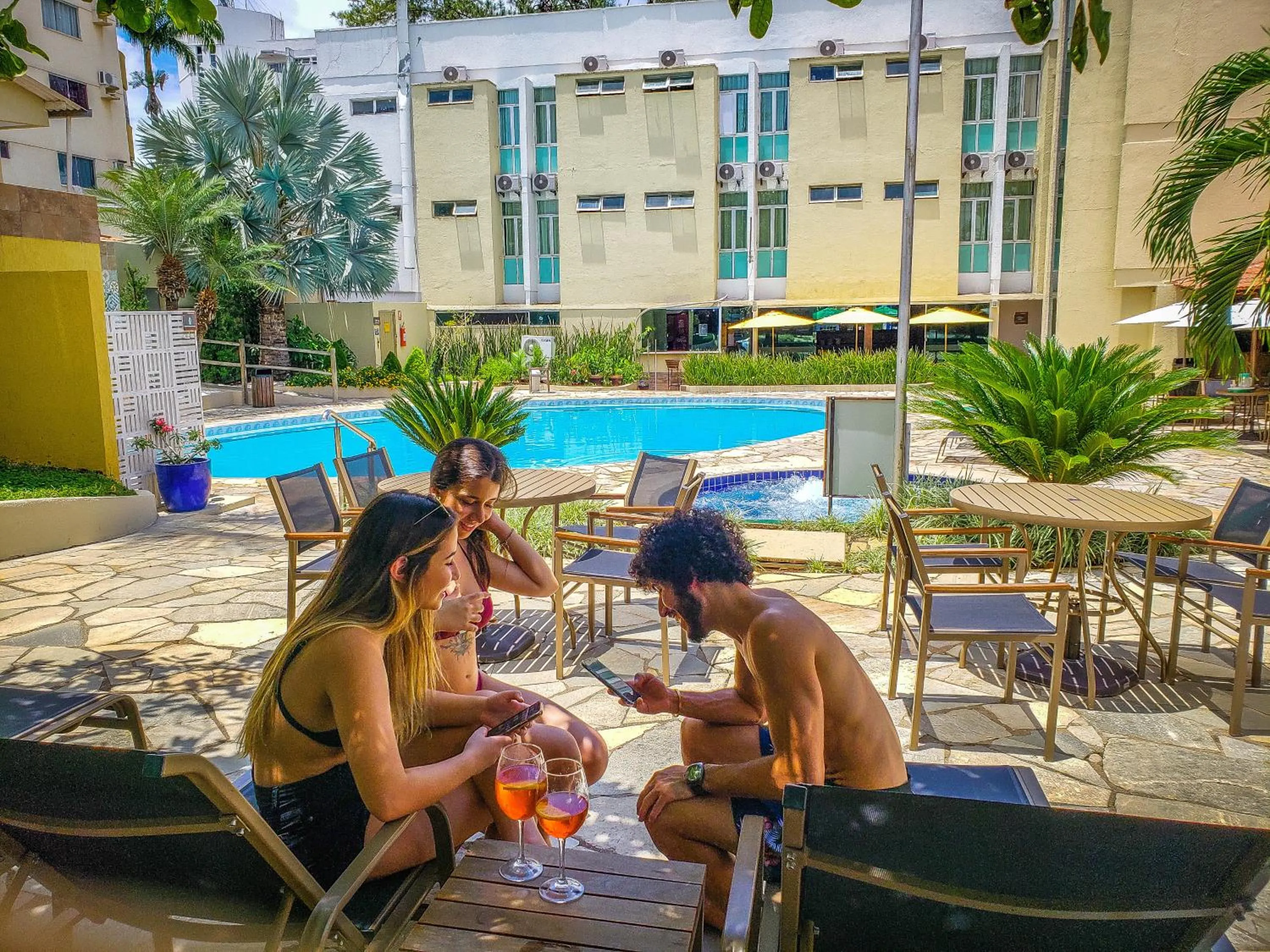 Swimming pool in Hotel Morada das Águas
