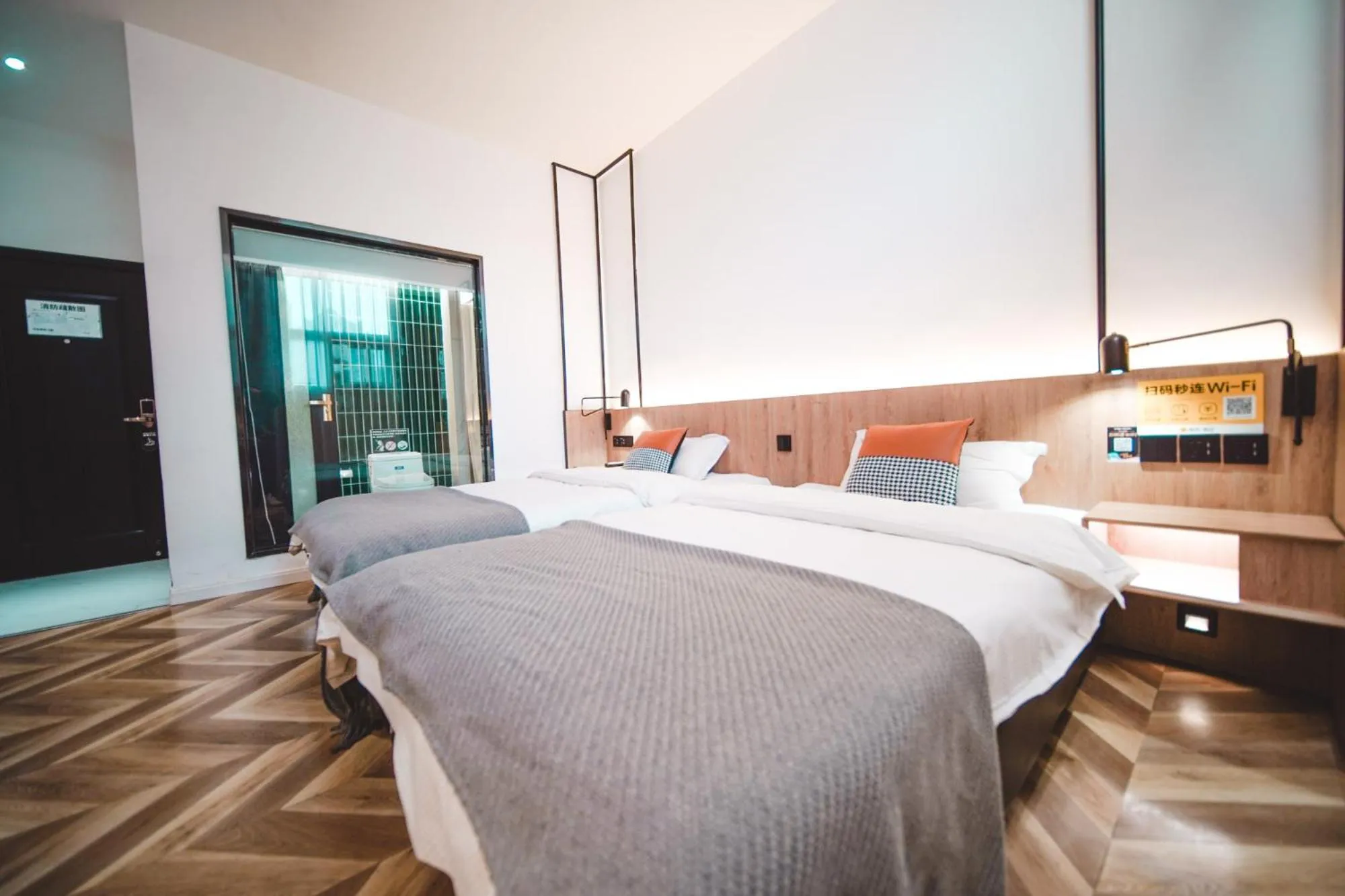 Photo of the whole room, Bed in Chengdu Local Tea Hostel - Short Walk To Taikooli - Chill & Social Coffee Lounge - Metro downstairs - Free Activities - Friendly English Speaking Staff - Tibet, Panda, Buddha & Snow Mountain Tours