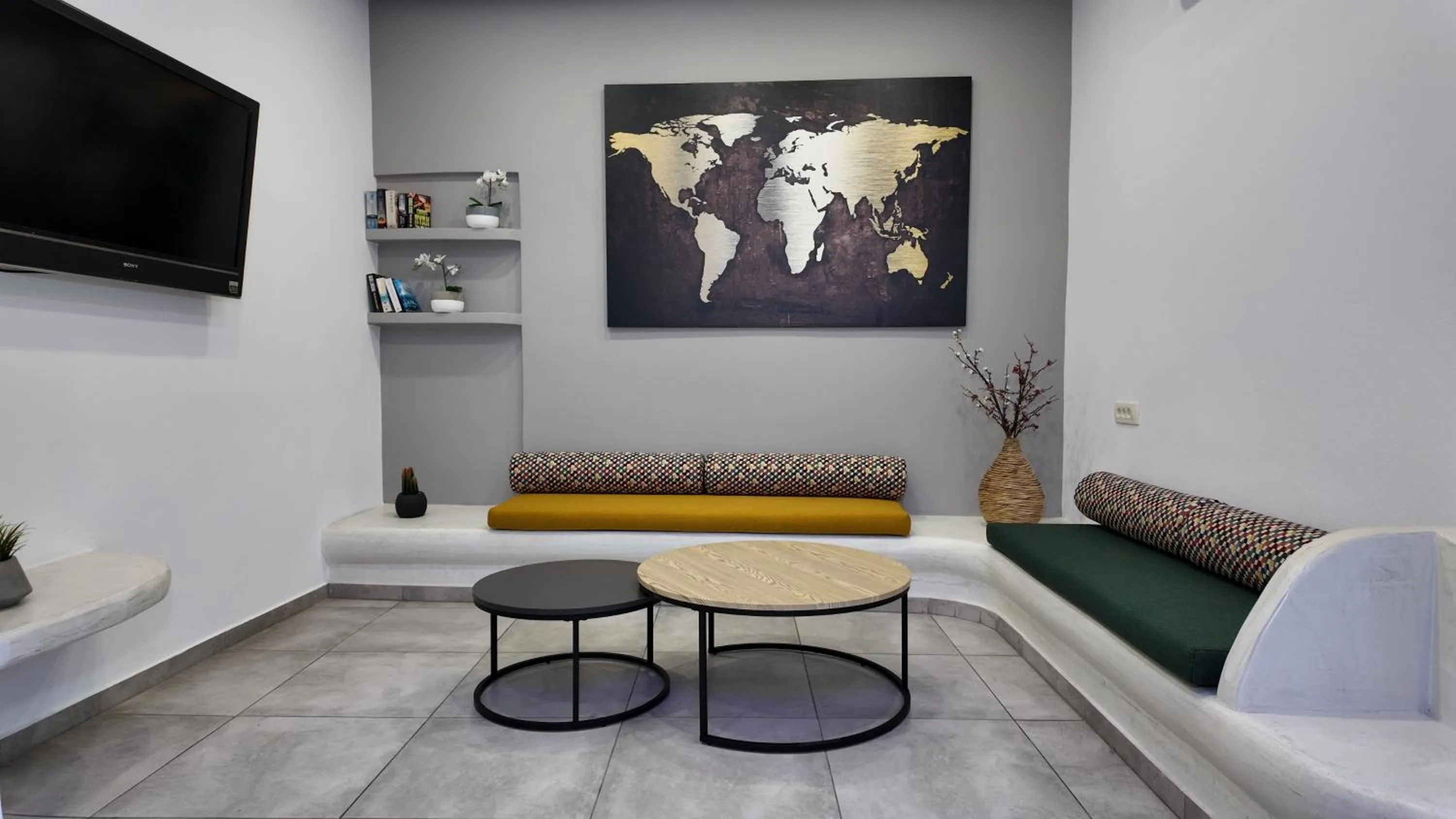 Lobby or reception in Hotel Santorini