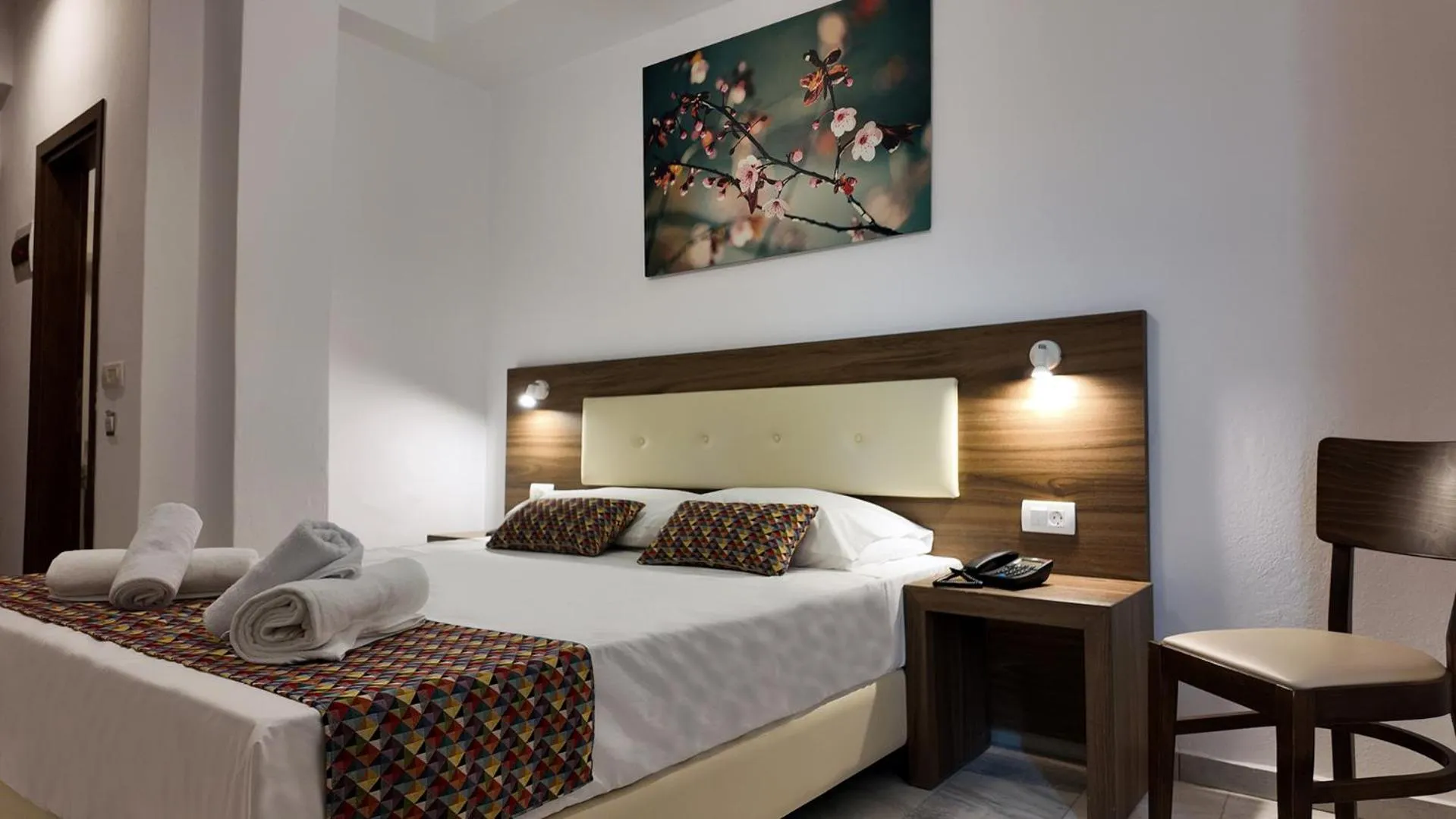 Bedroom, Bed in Hotel Santorini