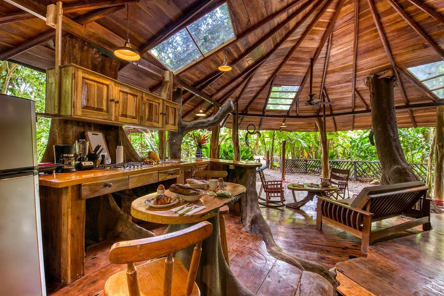 kitchen in Tree House Beachfront Lodge