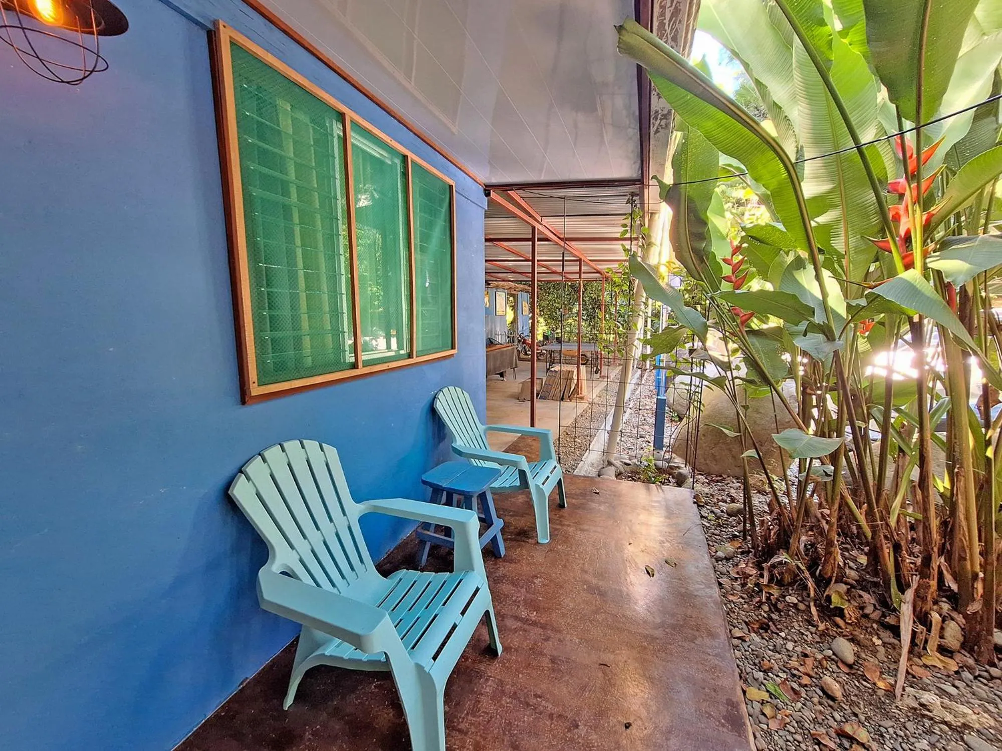 Patio in Tree House Beachfront Lodge