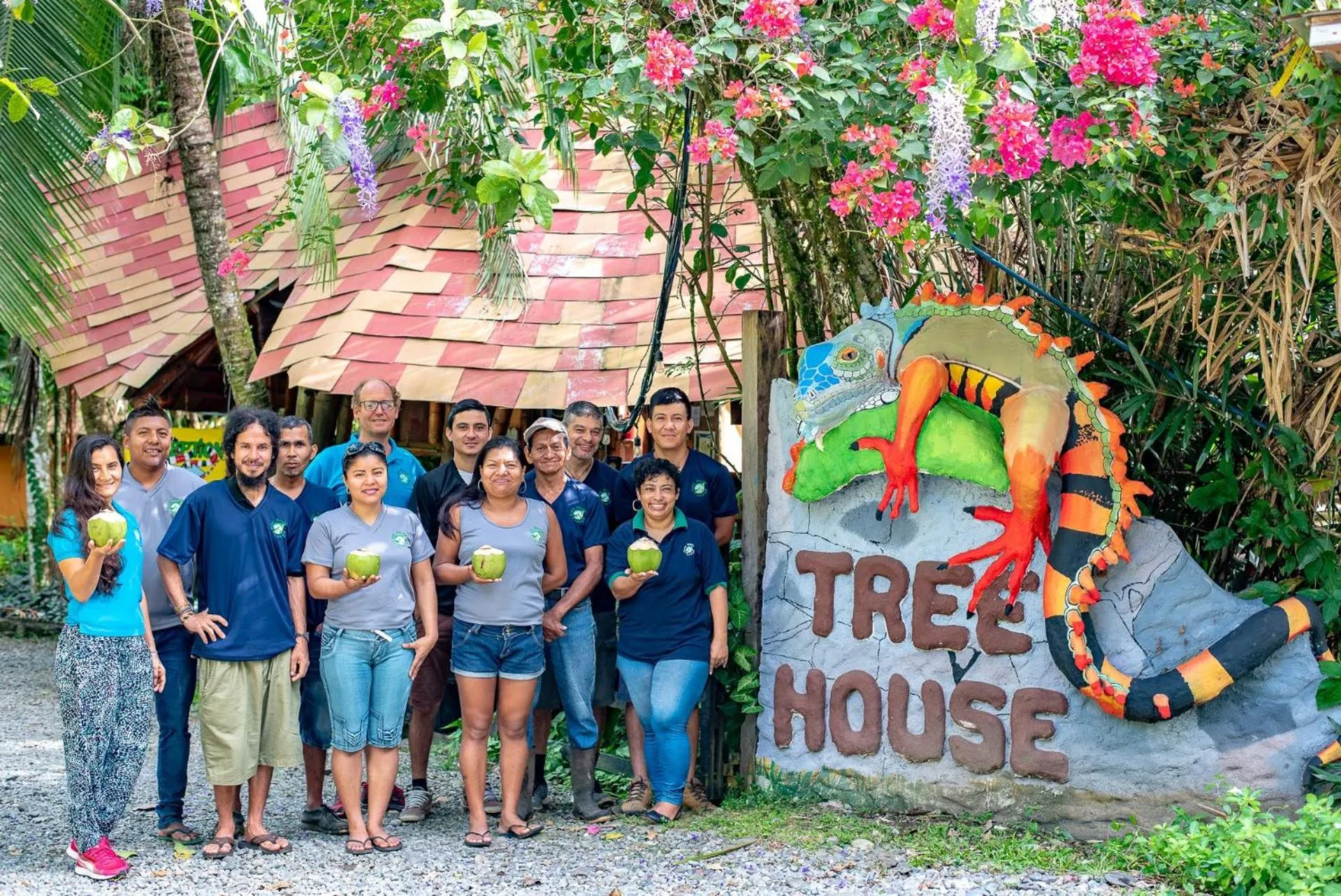 People in Tree House Beachfront Lodge