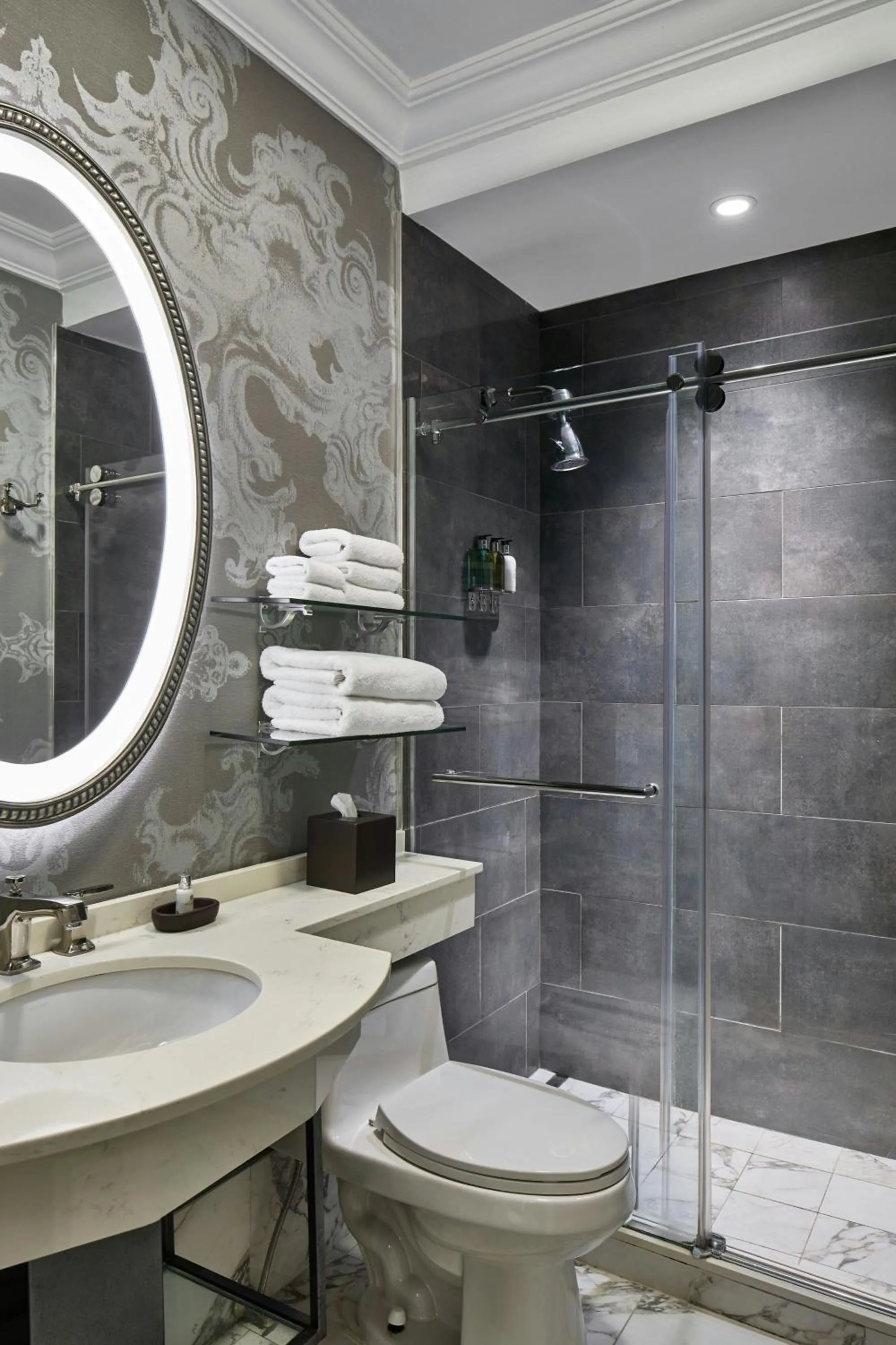 Bathroom in Le Pavillon, New Orleans, a Tribute Portfolio Hotel