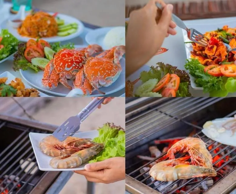 Food and drinks in Sea and Sea Villa Sangaroon