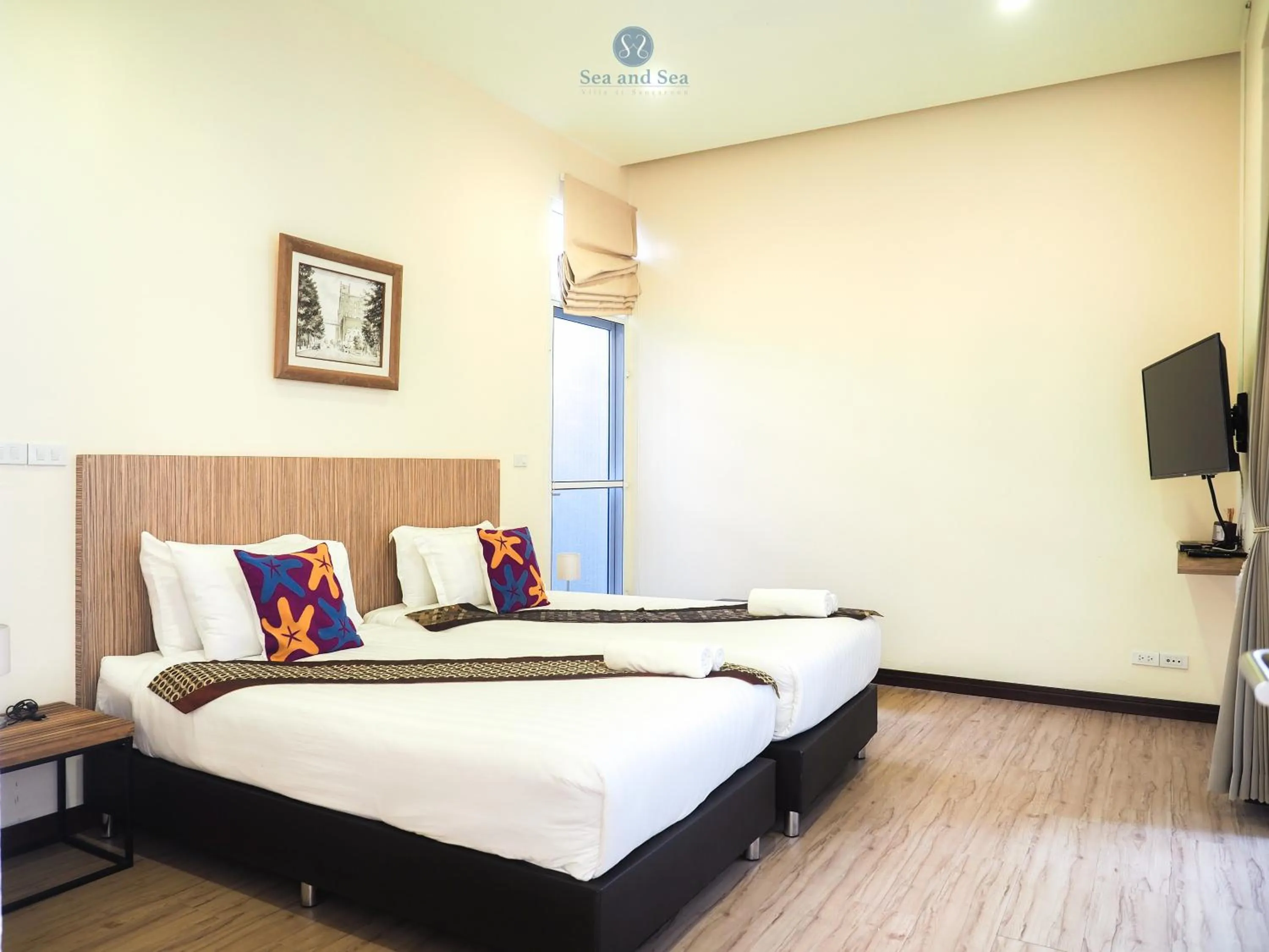 Bed in Sea and Sea Villa Sangaroon