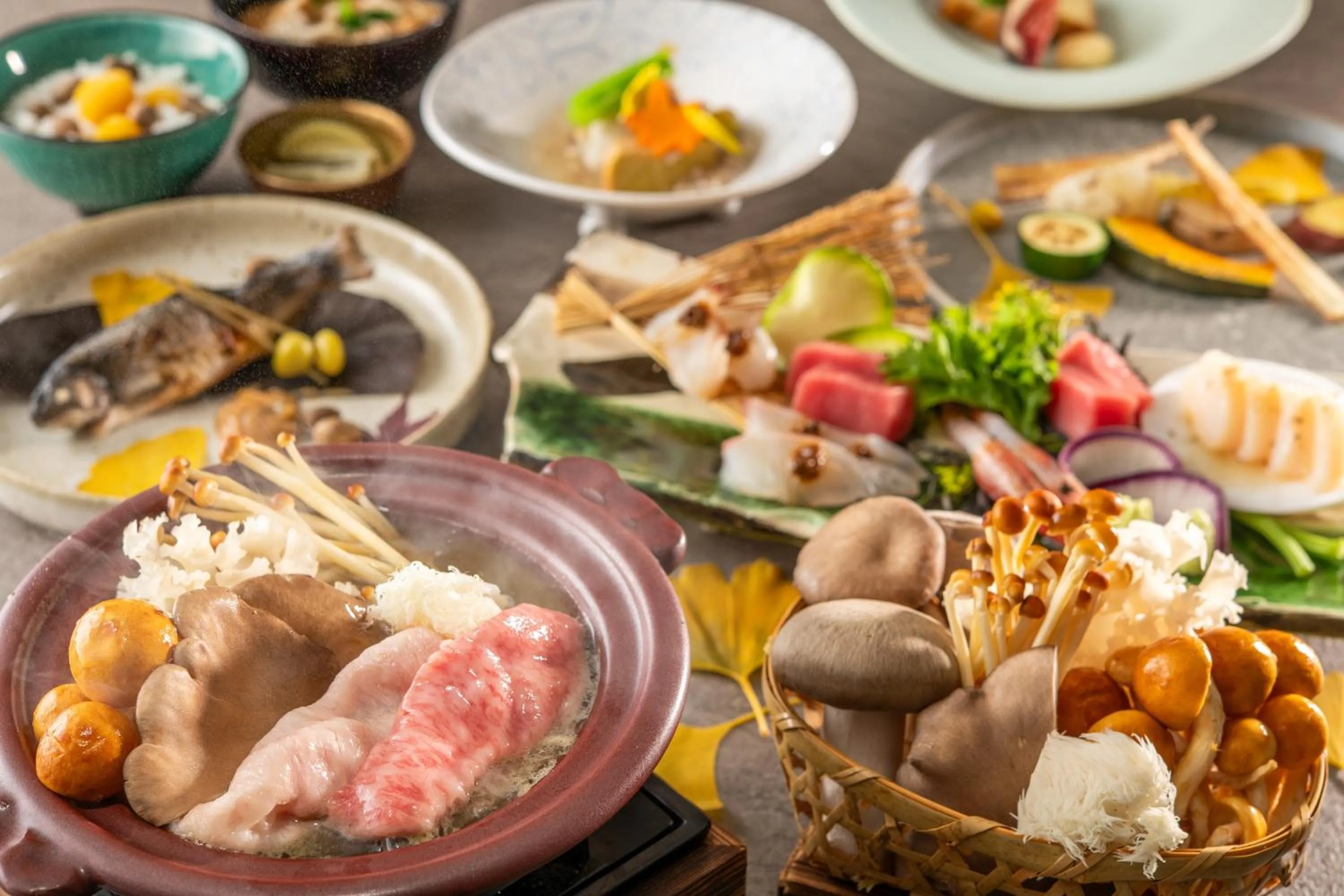 Dinner in KAMENOI HOTEL Nagatoro Yorii