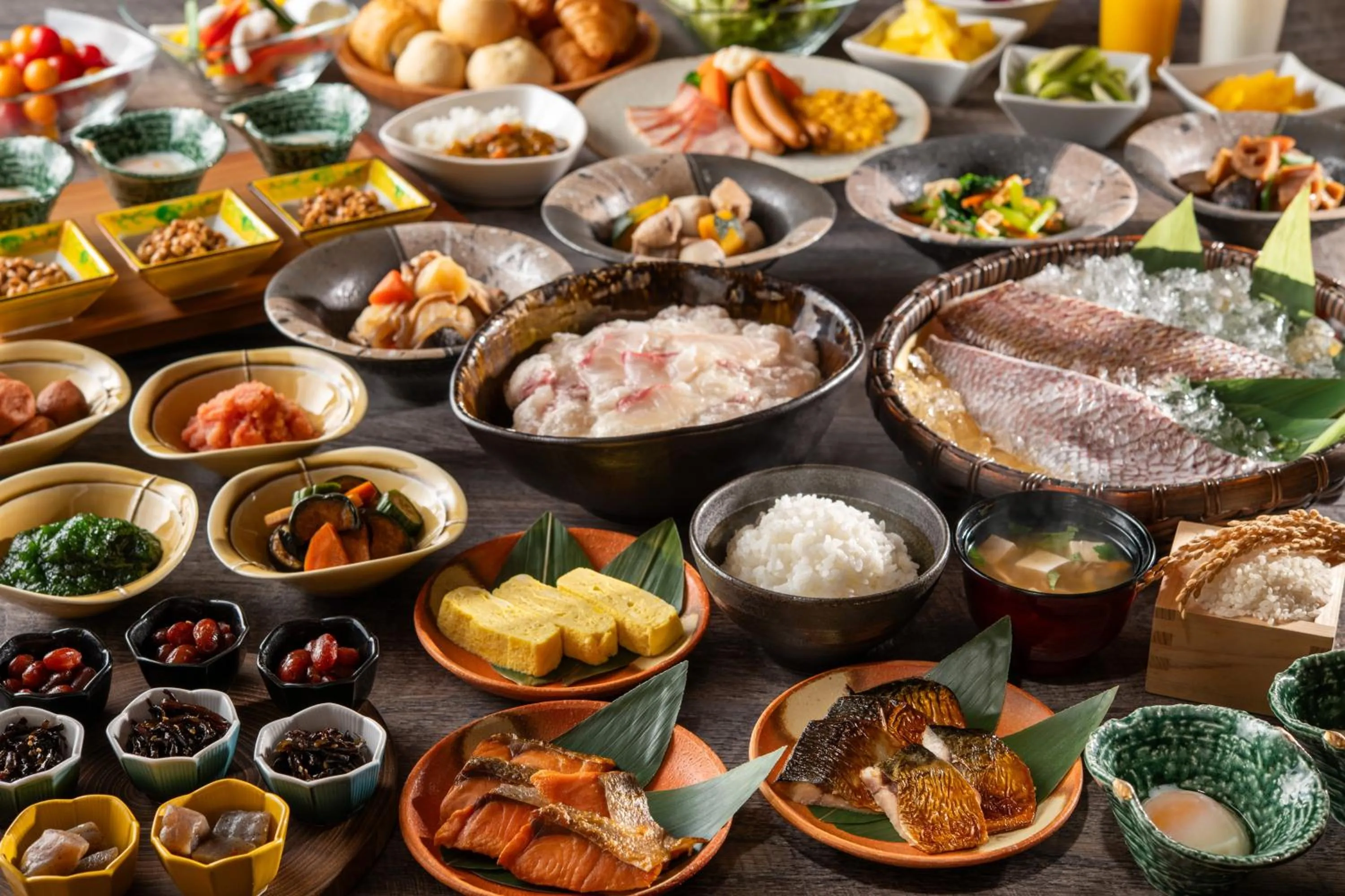 Buffet breakfast in KAMENOI HOTEL Nagatoro Yorii