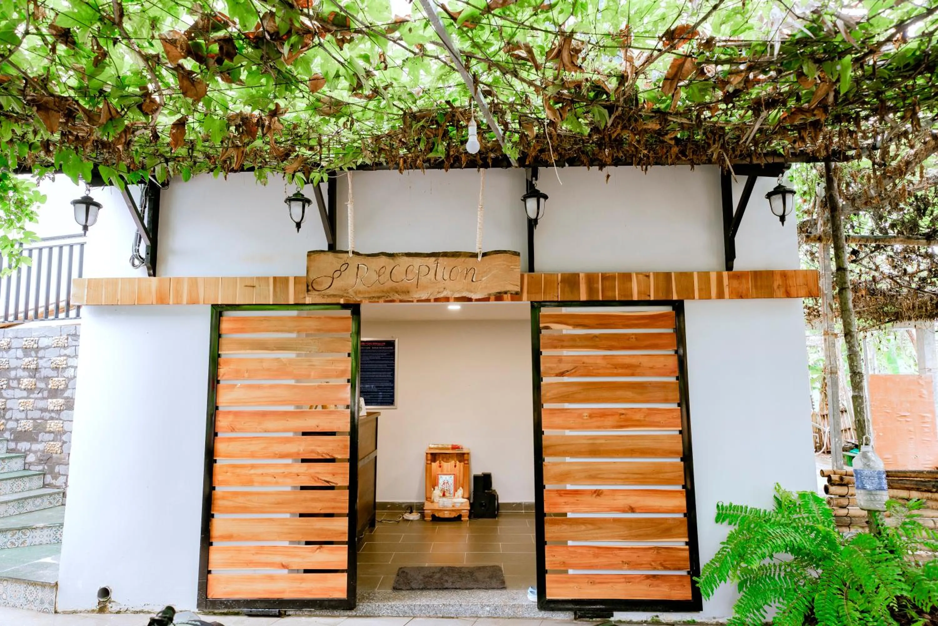 Lobby or reception in Kien Vang Bungalow