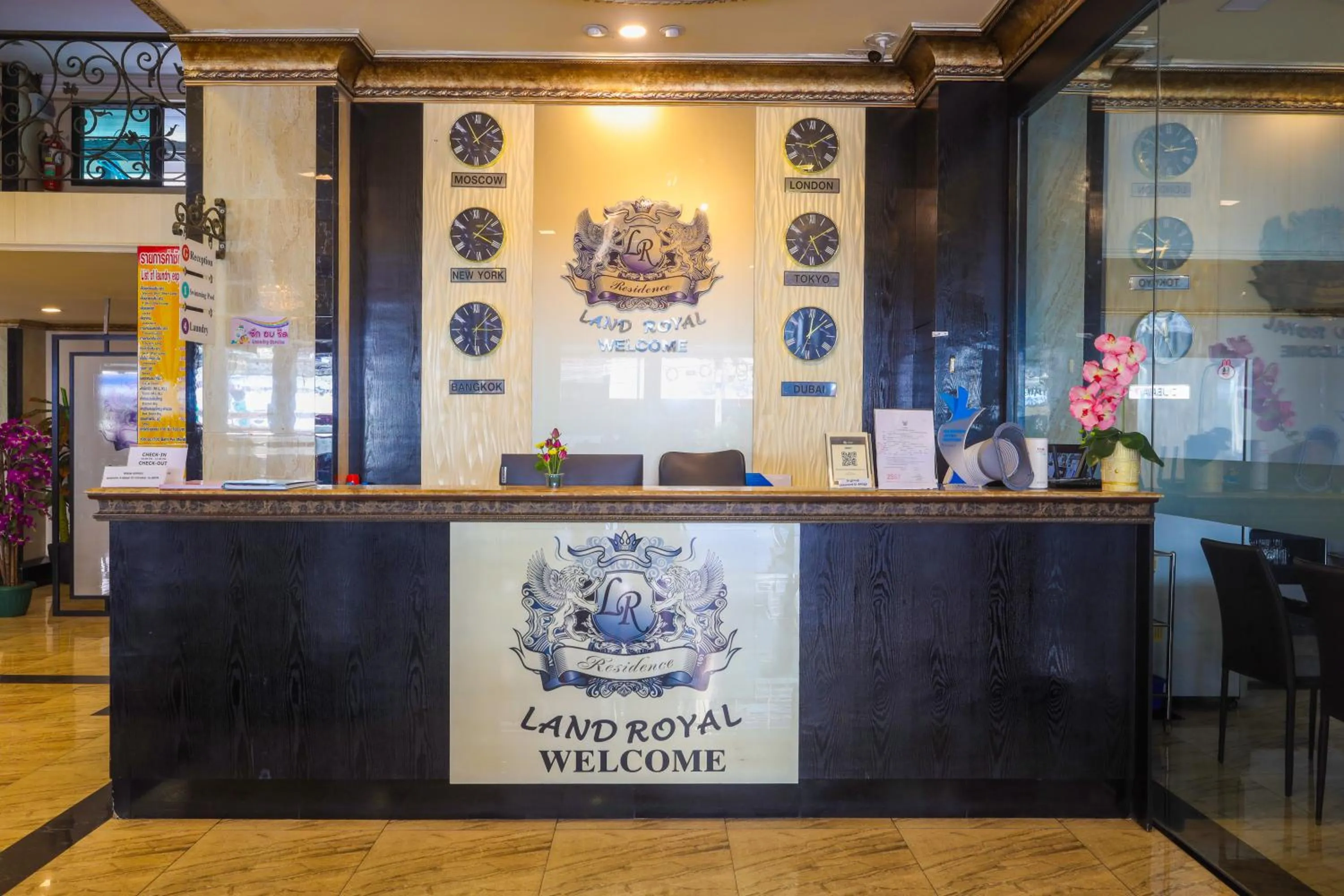 Lobby or reception in Land Royal Residence Pattaya