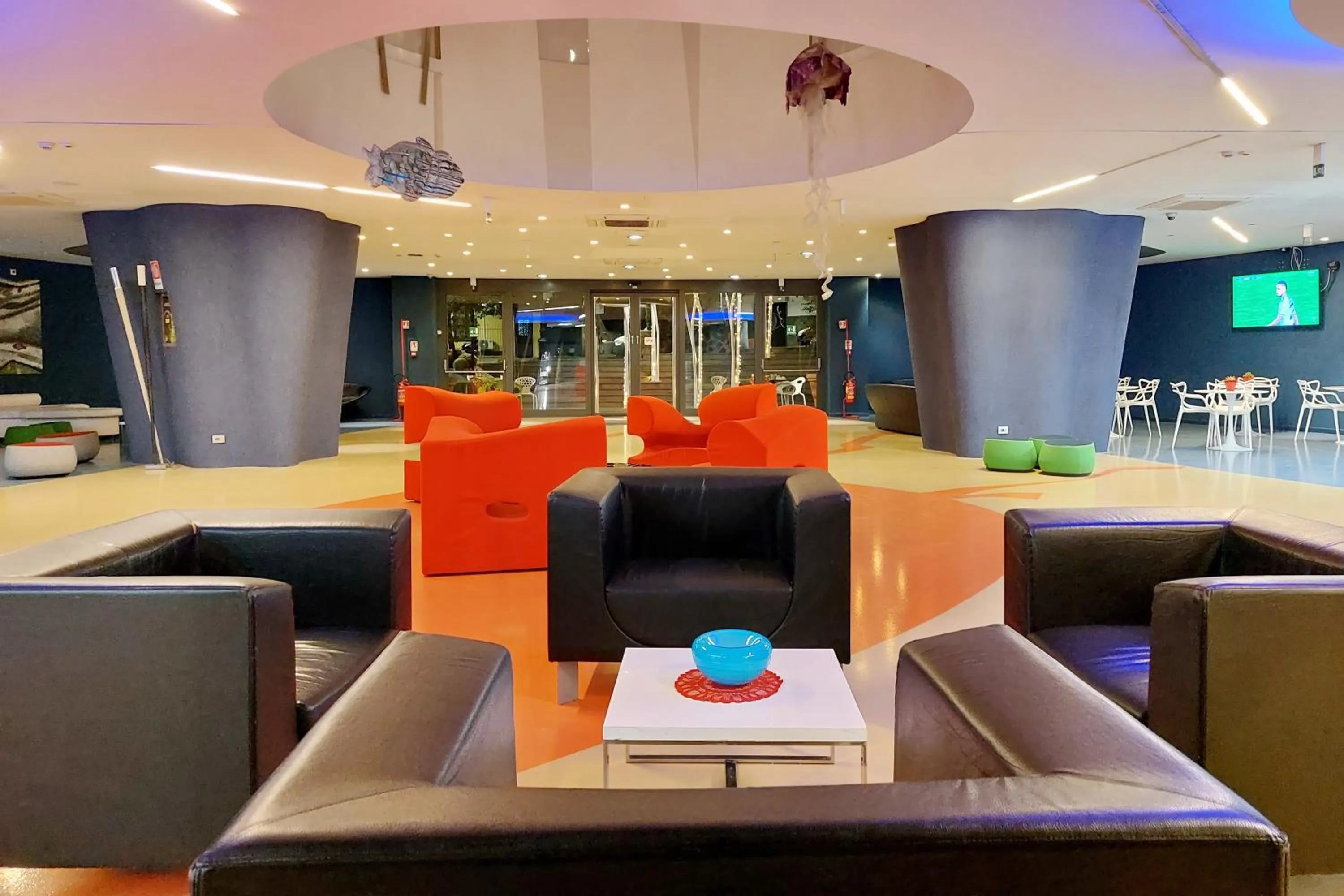 Communal lounge/ TV room in Hotel Poseidon