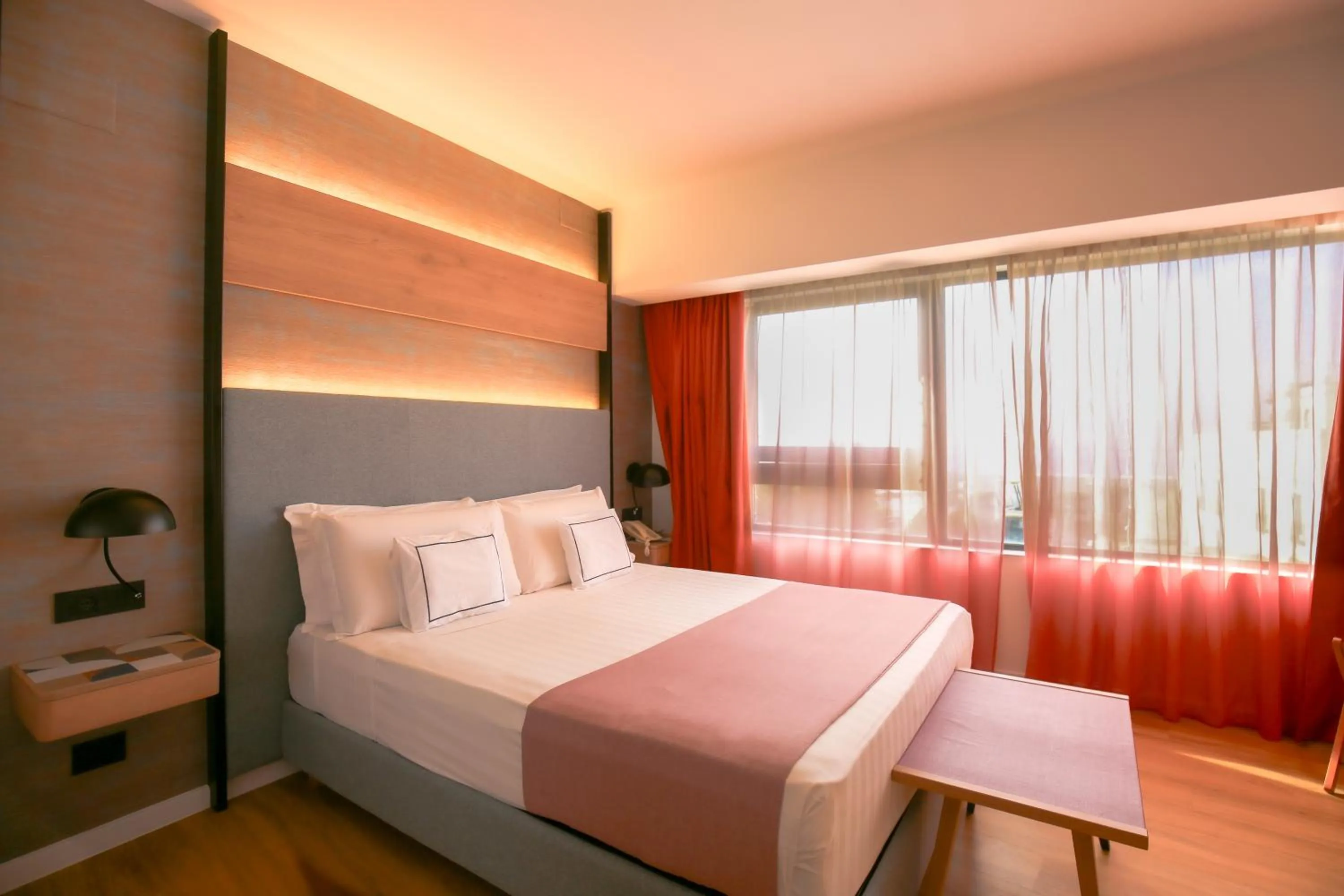 Bedroom, Bed in Hotel Poseidon