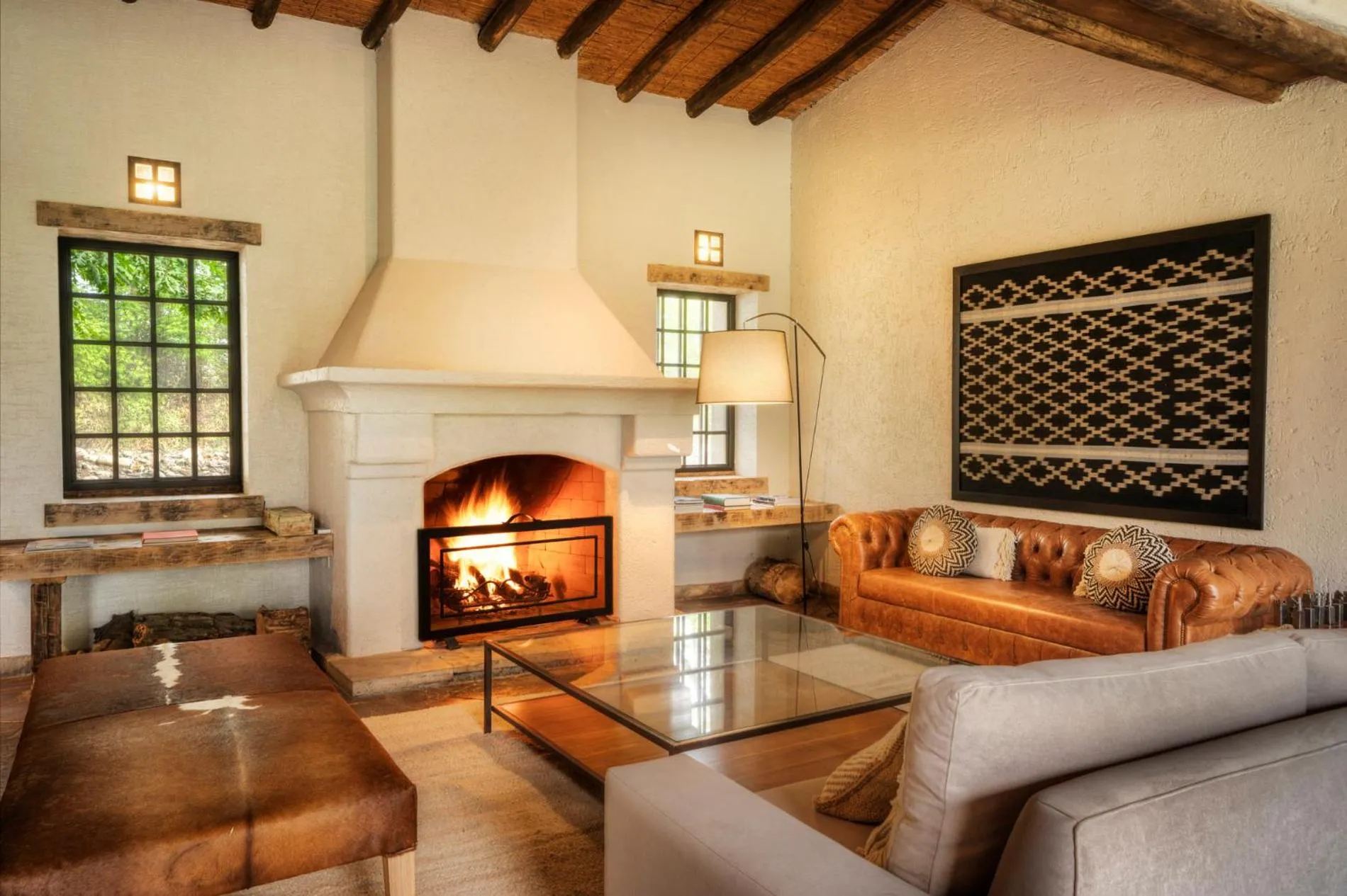 Communal lounge/ TV room in Posada Salentein