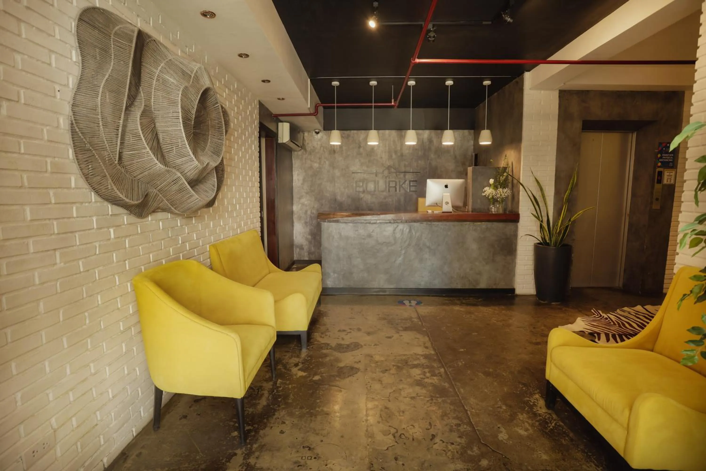 Lobby or reception in The Bourke Hotel