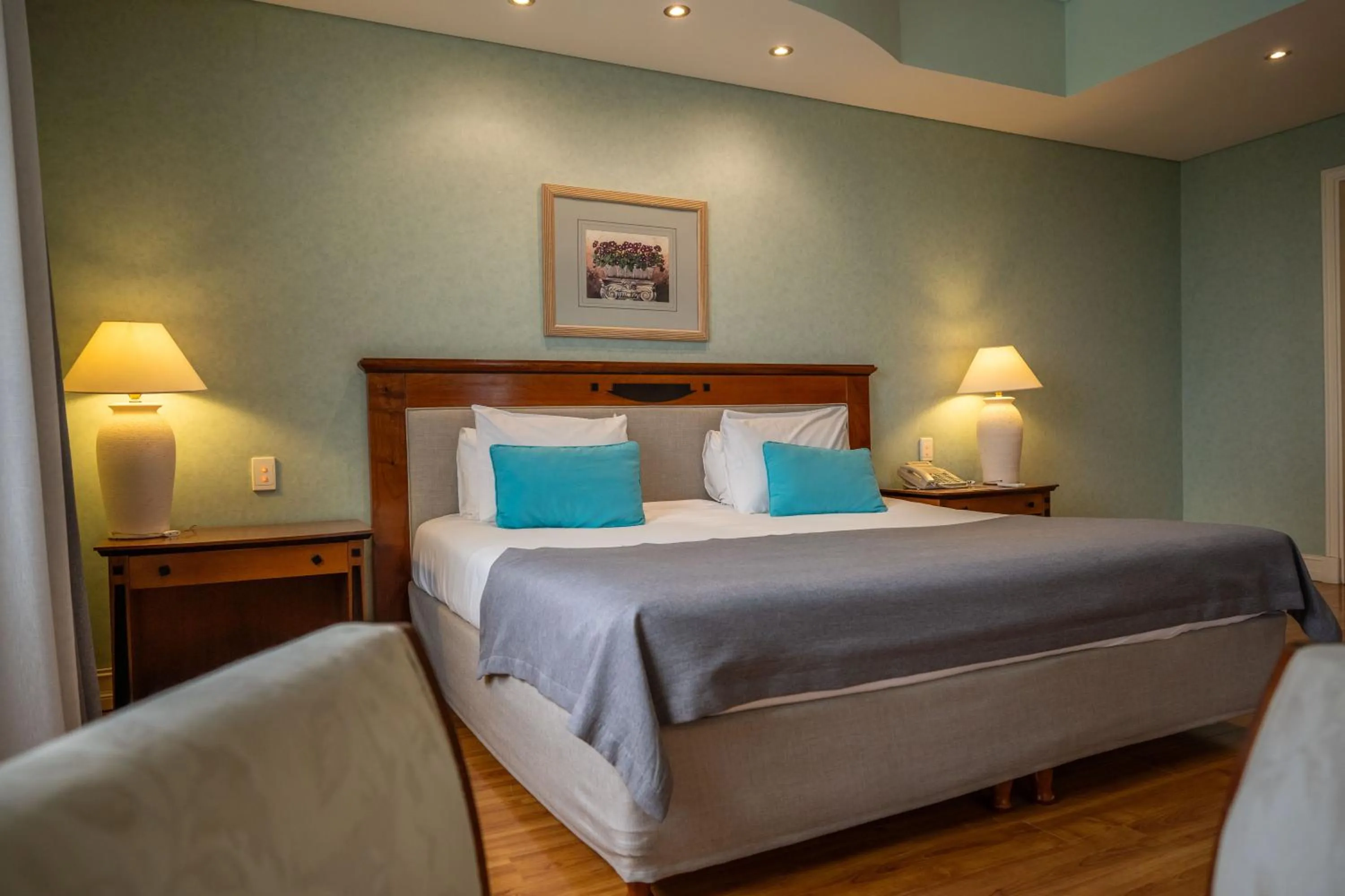 Bed in Lucania Palazzo Hotel