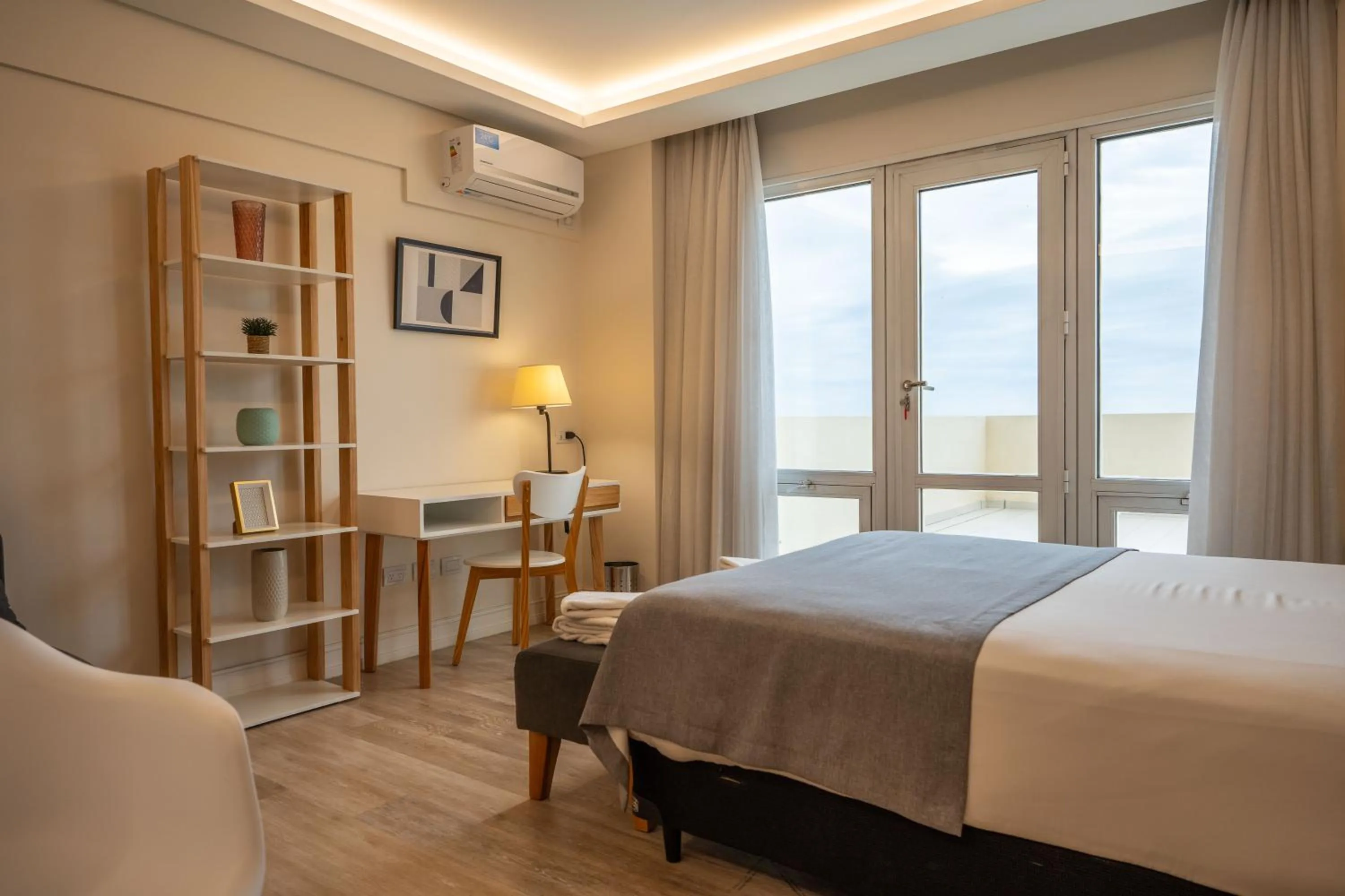 Bed in Lucania Palazzo Hotel