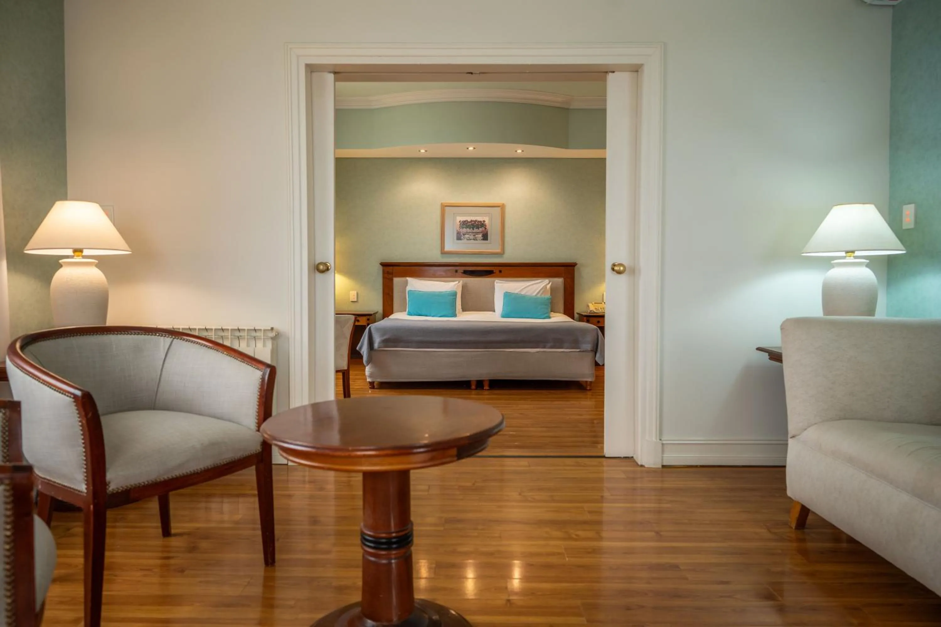 Bed in Lucania Palazzo Hotel