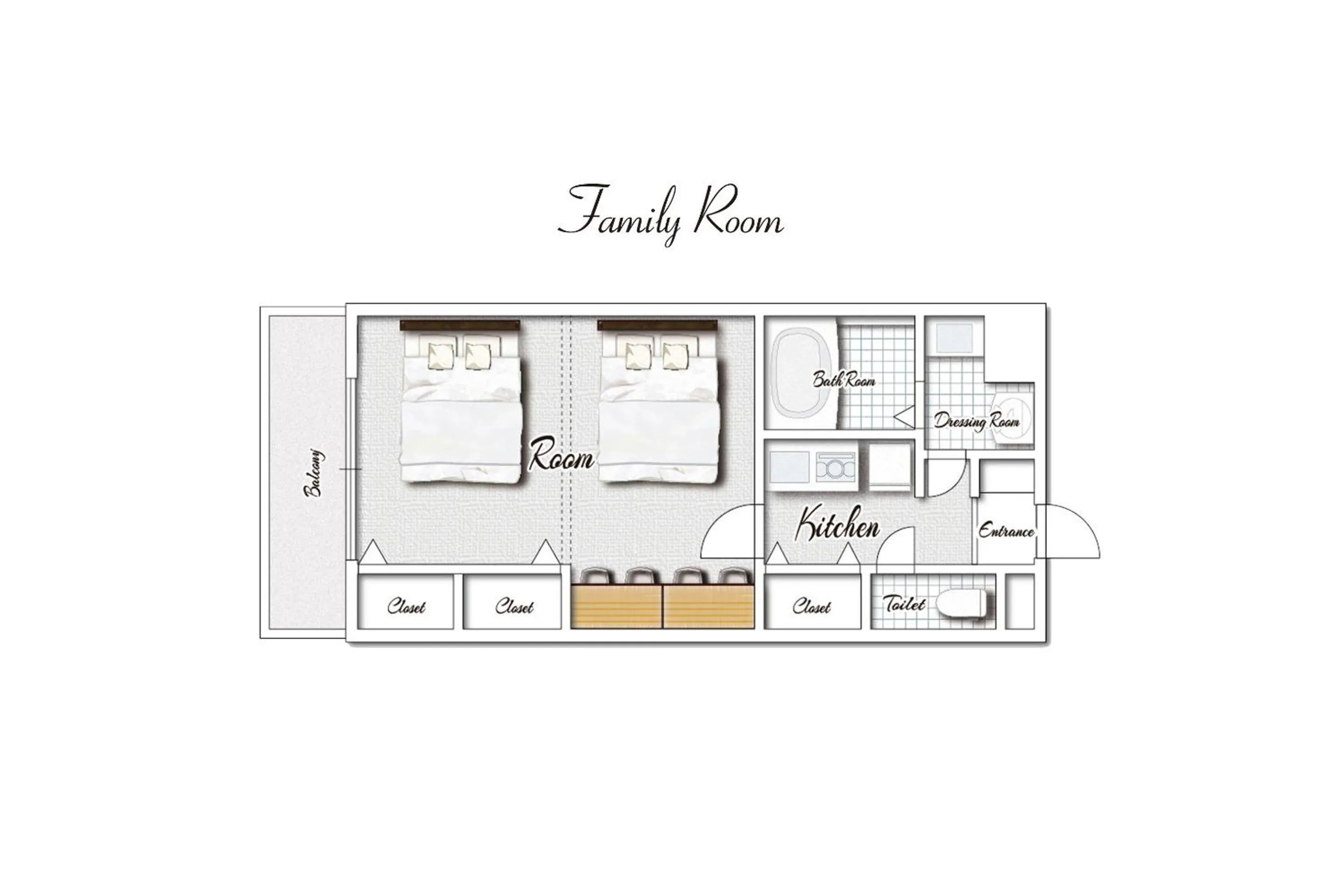 Floor plan in goom Hotel Fukuoka-Tenjin