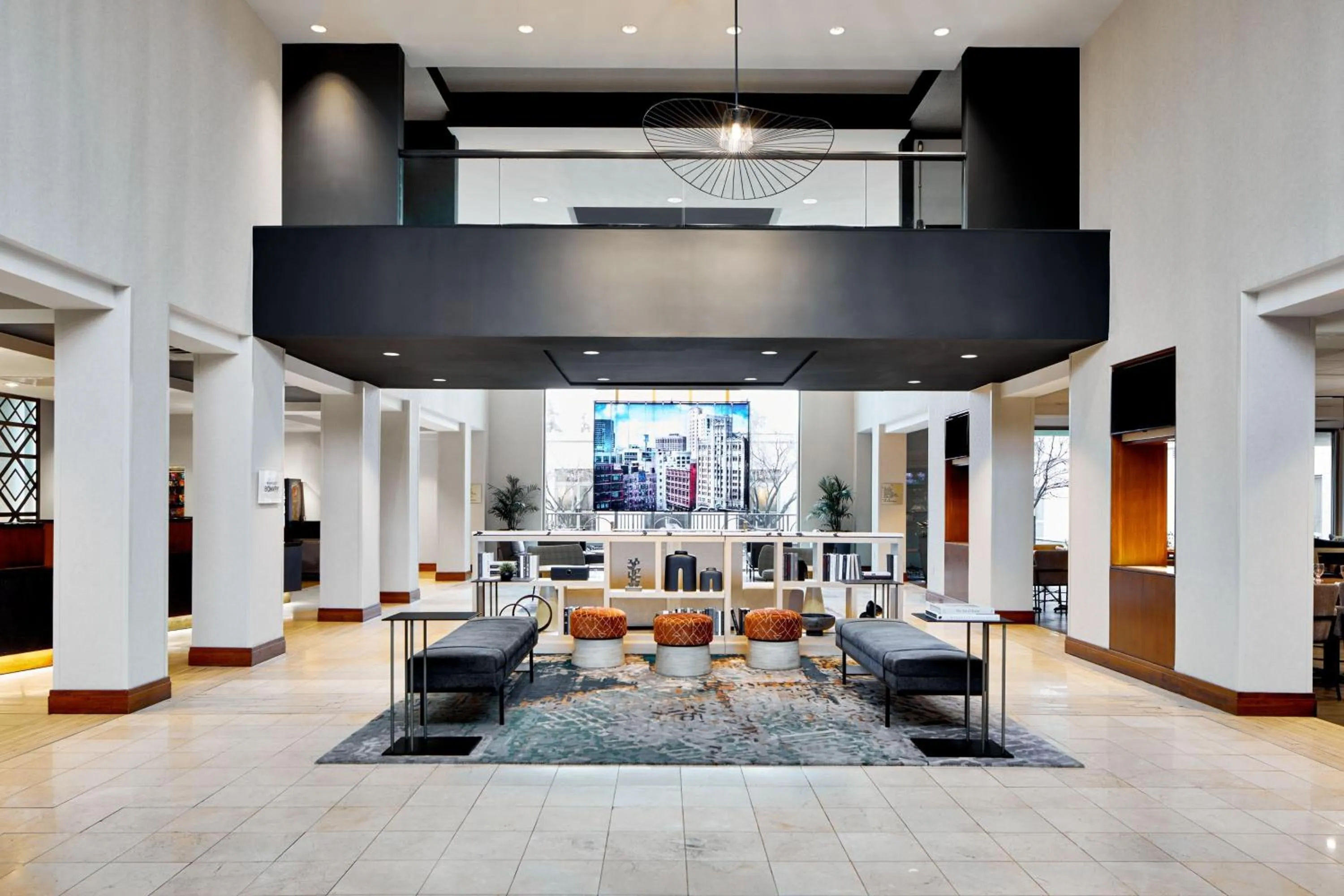 Lobby or reception in Detroit Metro Airport Marriott